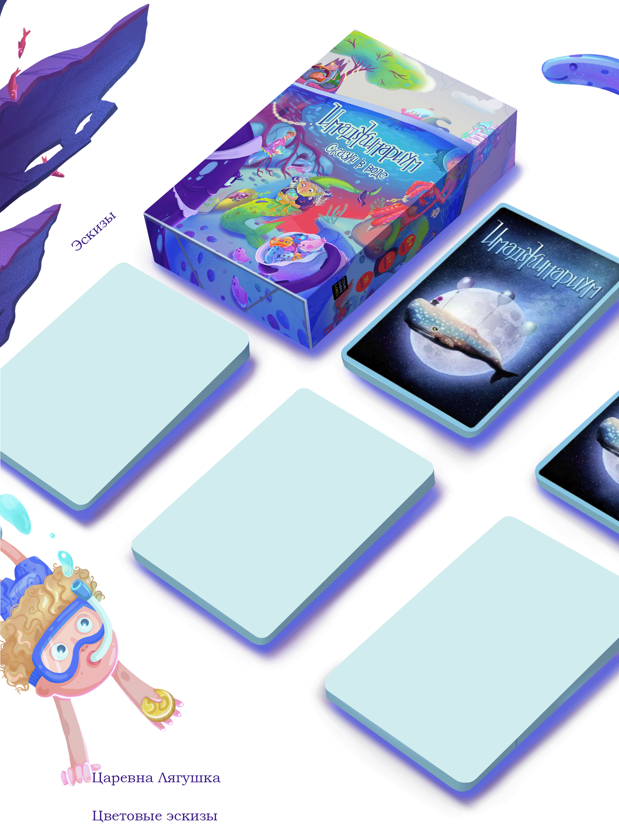 Коробка и карточки к настольной игре – "Имаджинариум" — Изображение №3 — Брендинг, Иллюстрация на Dprofile