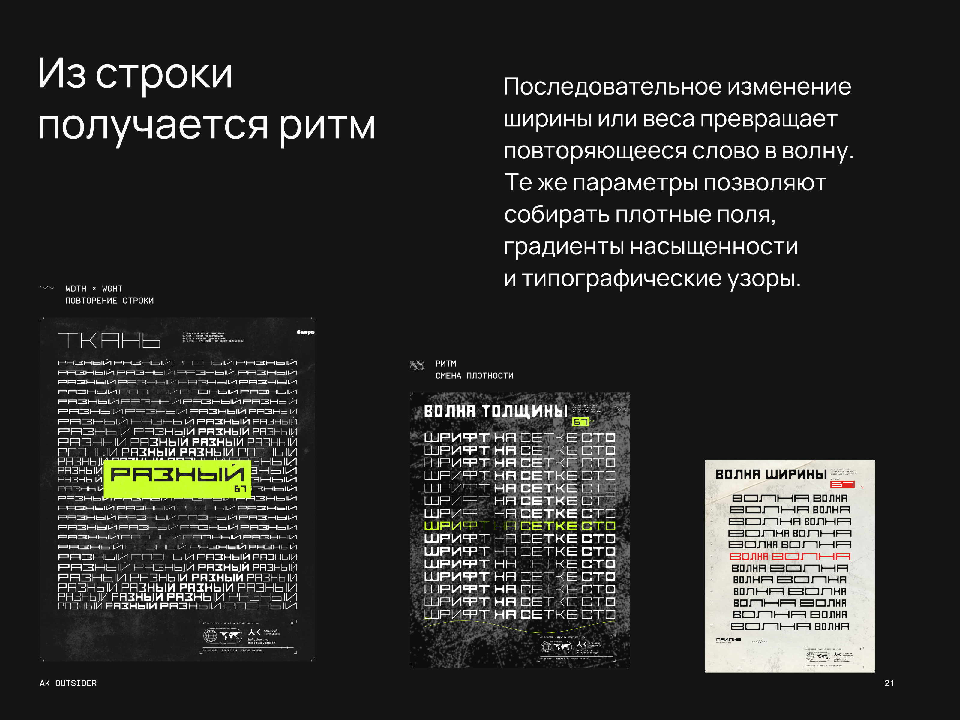 Шрифт AK Outsider — Изображение №21 — Брендинг, Графика на Dprofile