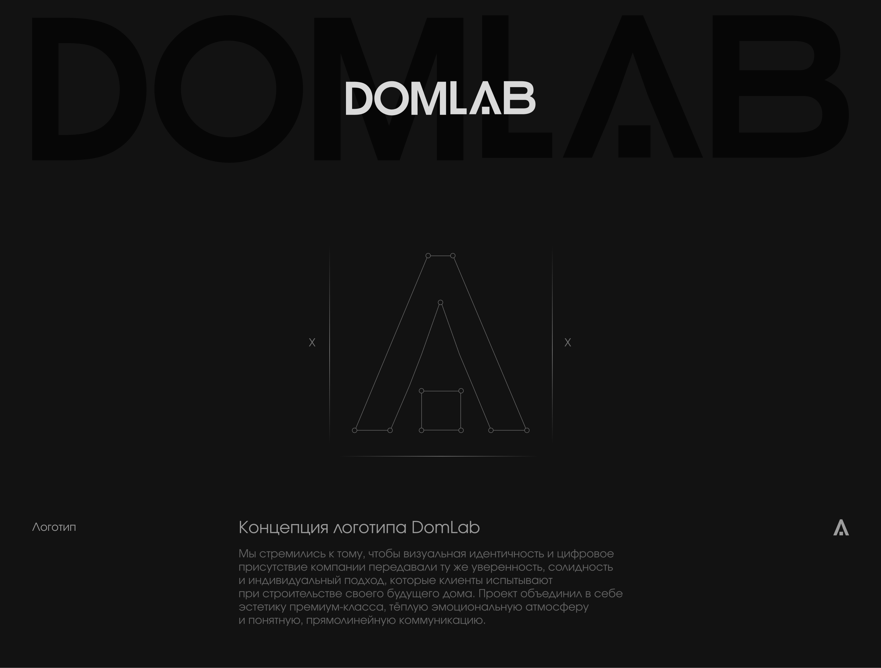 Строительная компания DomLab - брендинг и веб-дизайн — Изображение №2 — Интерфейсы, Брендинг на Dprofile