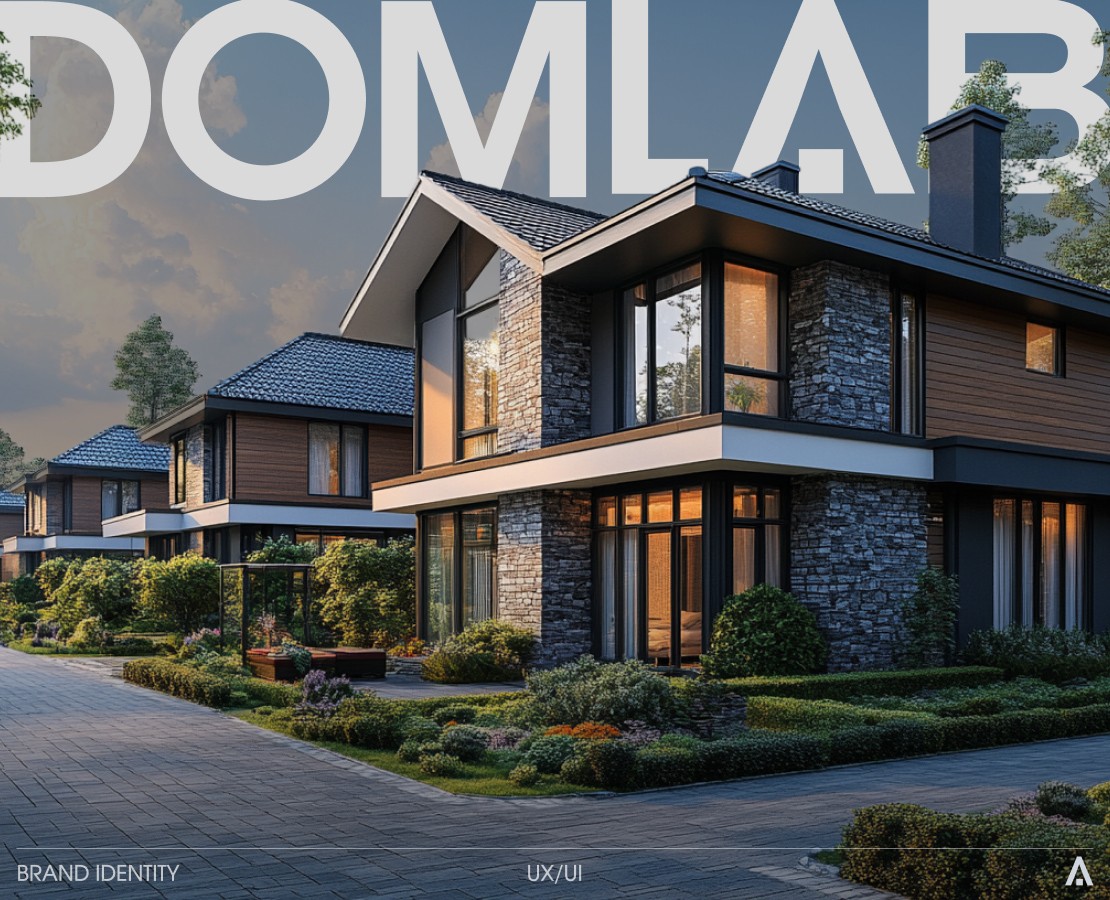 Строительная компания DomLab - брендинг и веб-дизайн — Интерфейсы, Брендинг на Dprofile