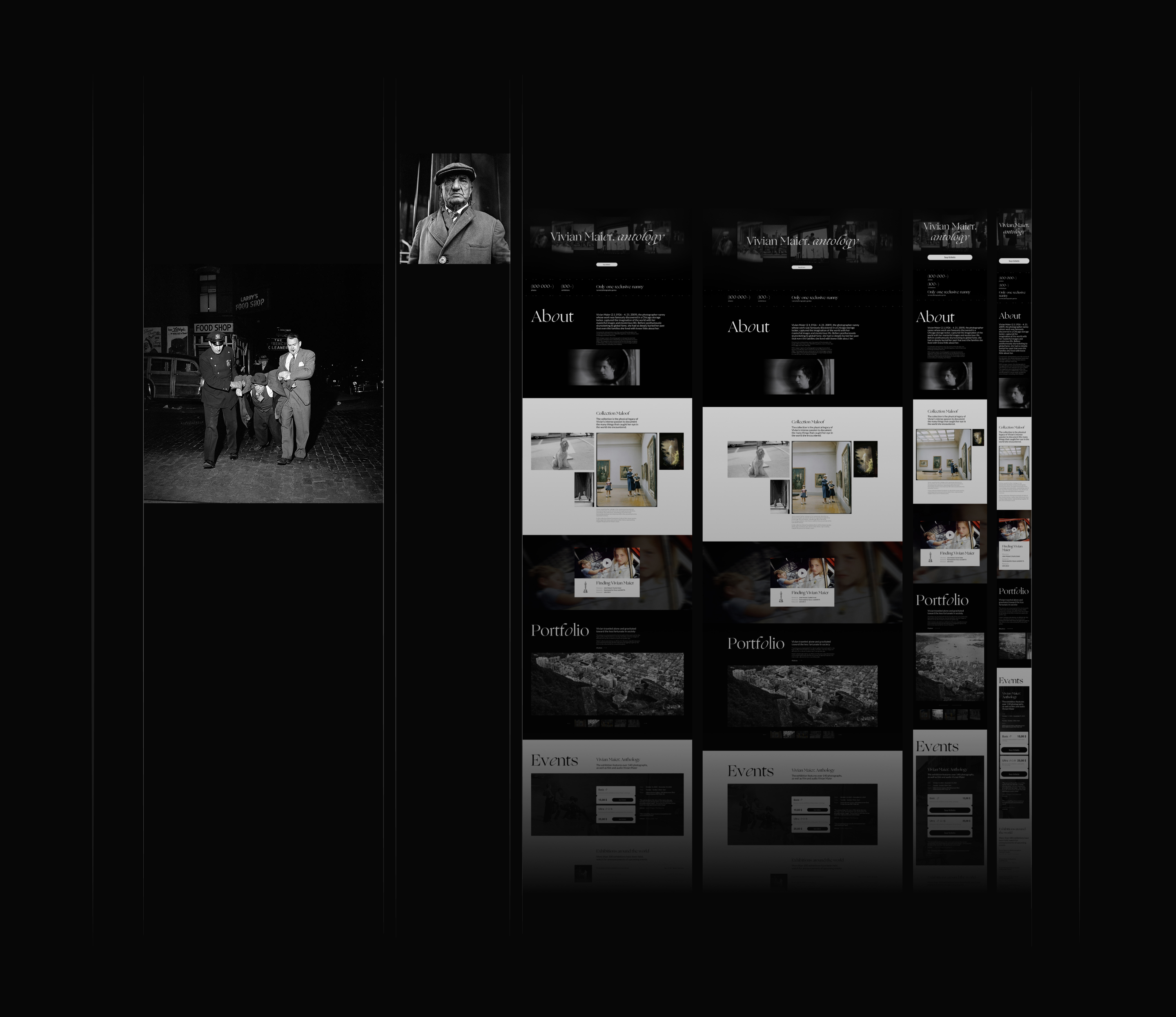 Vivian Maier. Landing Page — Изображение №6 — Интерфейсы на Dprofile