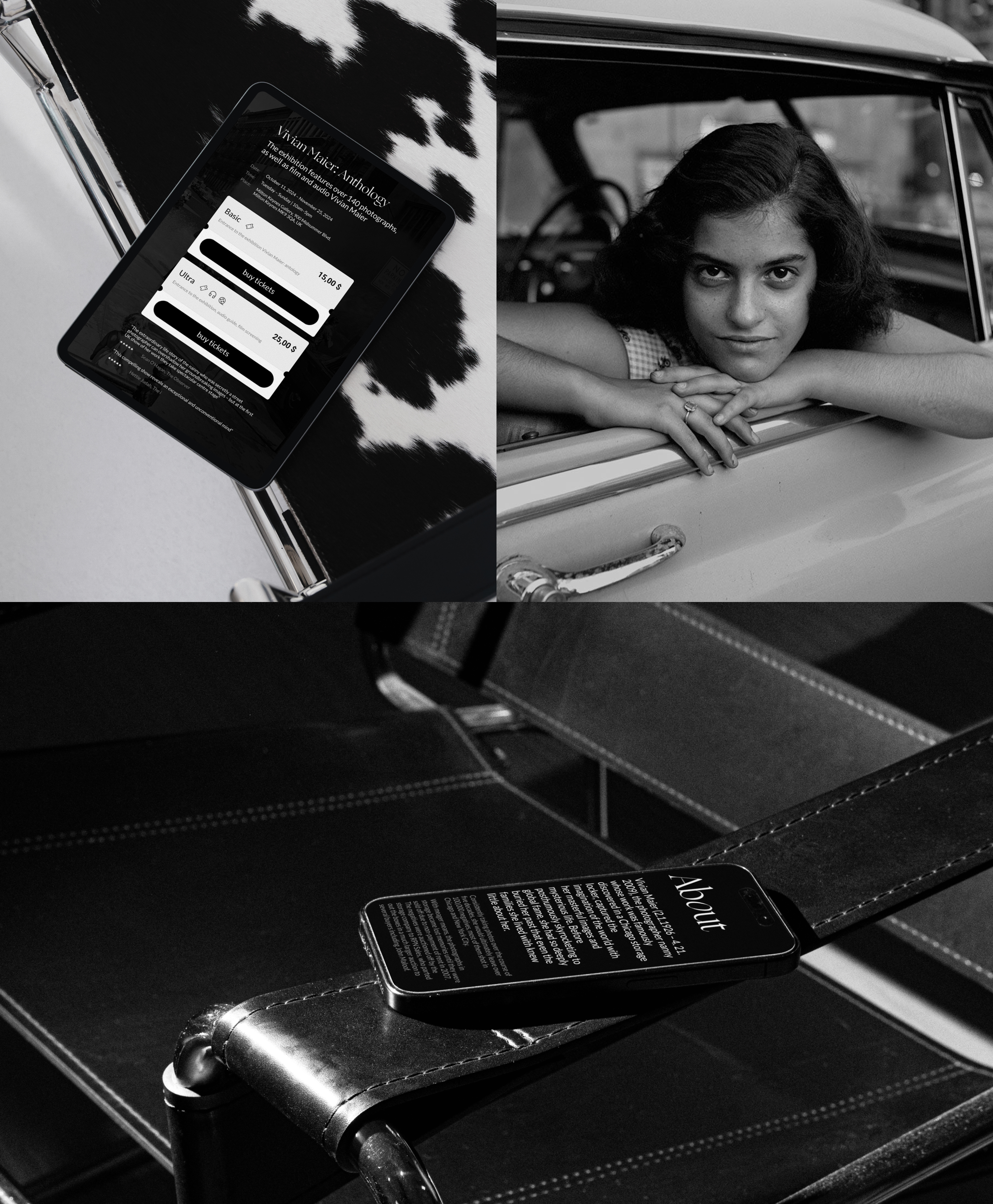 Vivian Maier. Landing Page — Изображение №7 — Интерфейсы на Dprofile