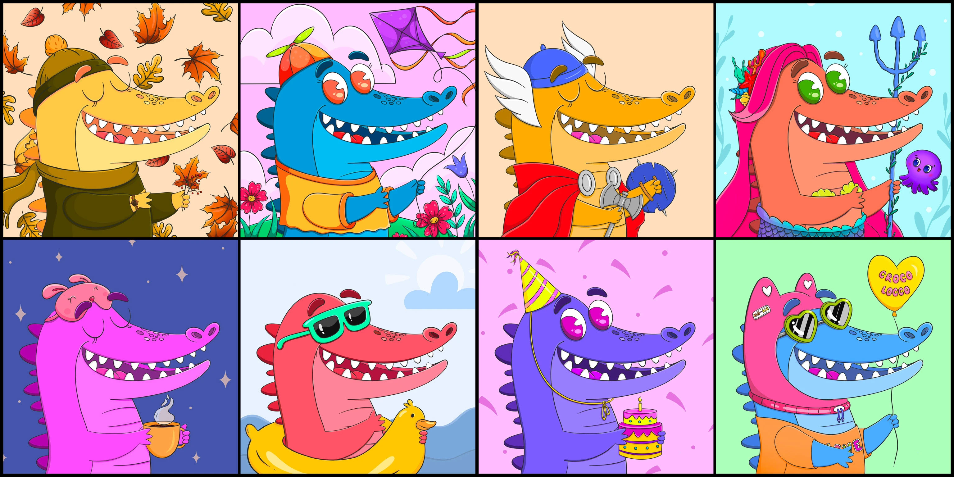 NFT проект Croco Locco — Изображение №4 — Брендинг, Иллюстрация на Dprofile