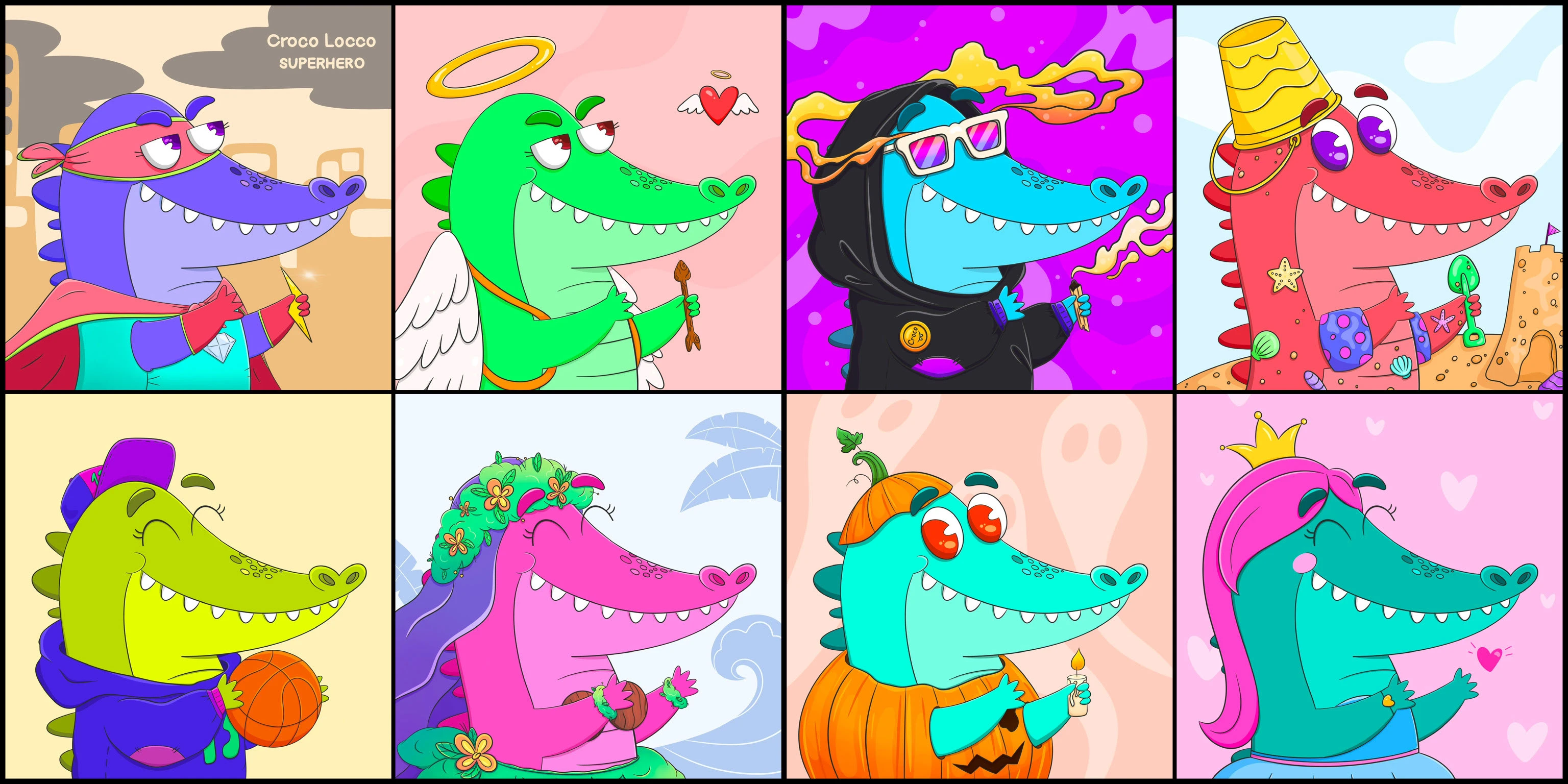 NFT проект Croco Locco — Изображение №8 — Брендинг, Иллюстрация на Dprofile