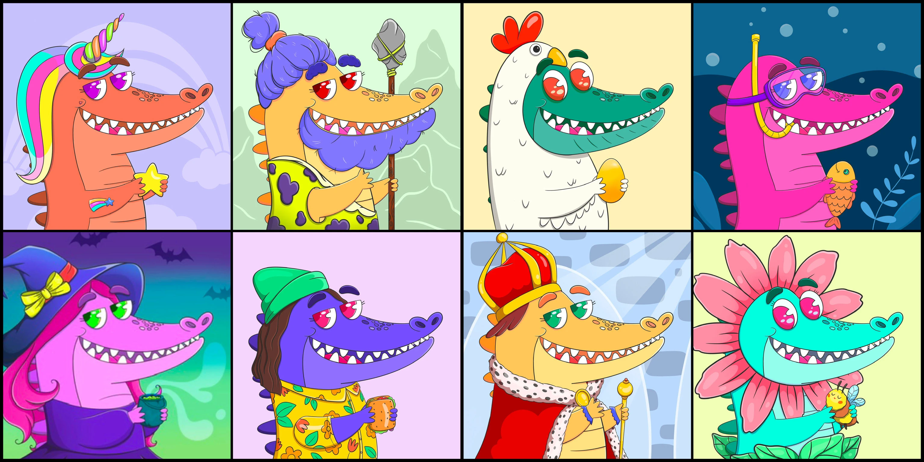 NFT проект Croco Locco — Изображение №6 — Брендинг, Иллюстрация на Dprofile