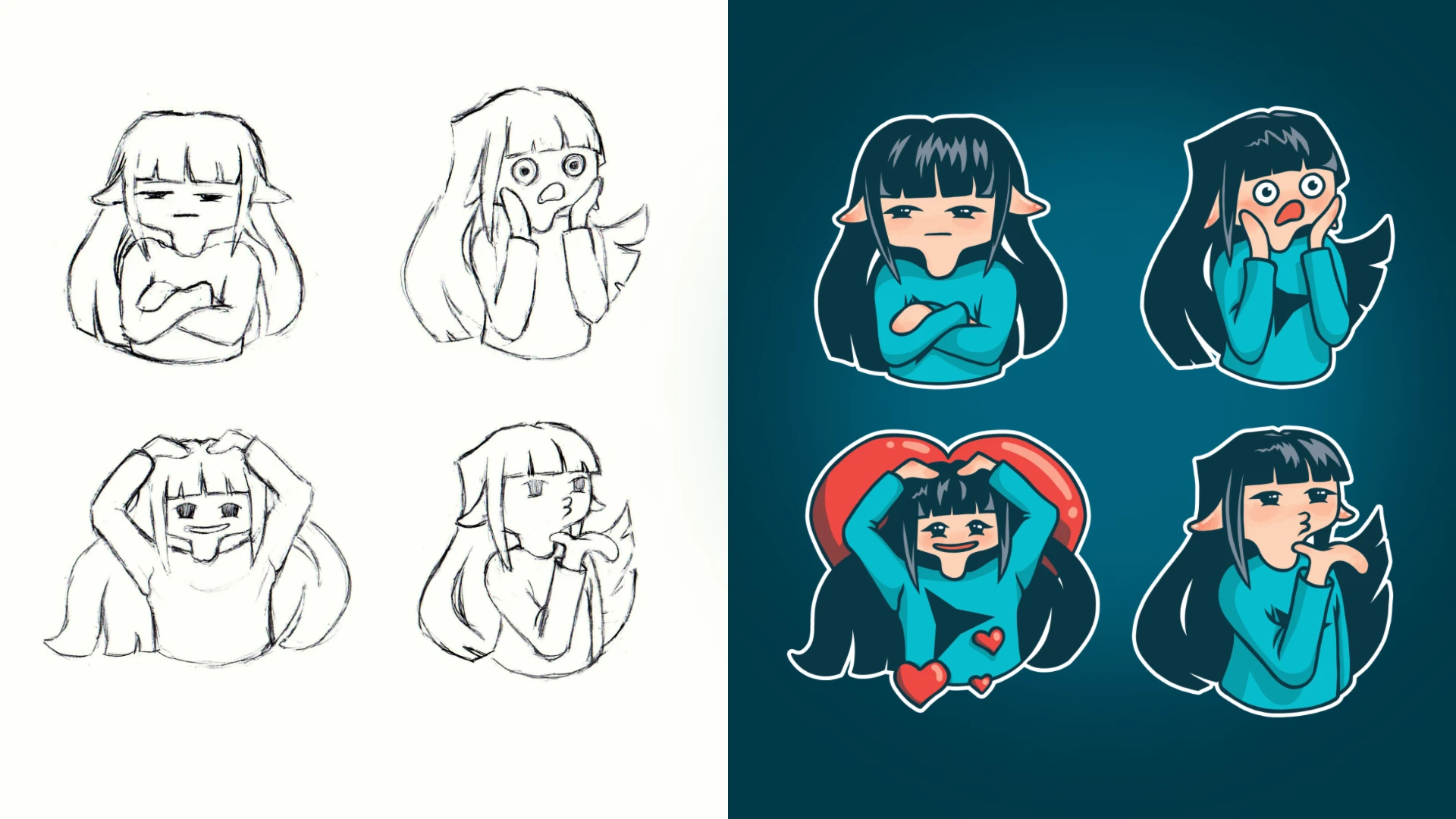 Стикеры (Разработка персонажа и отрисовка иллюстраций) — Изображение №4 — Брендинг, Иллюстрация на Dprofile