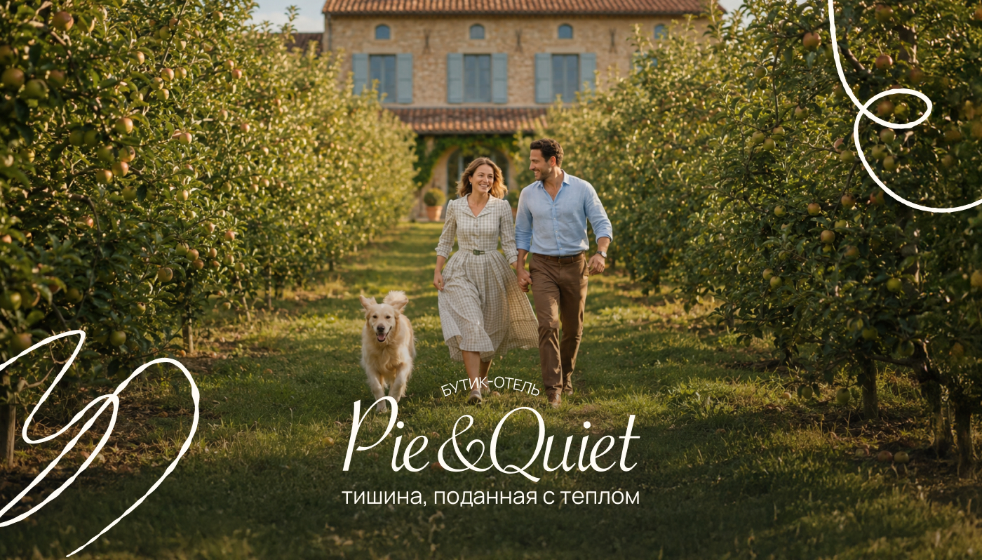 Фирменный стиль для бутик-отеля «Pie&Quiet» — Изображение №1 — Брендинг на Dprofile