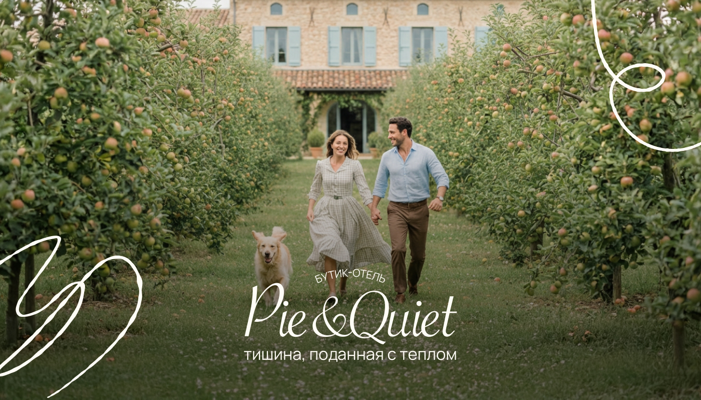 Фирменный стиль для бутик-отеля «Pie&Quiet» — Изображение №1 — Брендинг на Dprofile