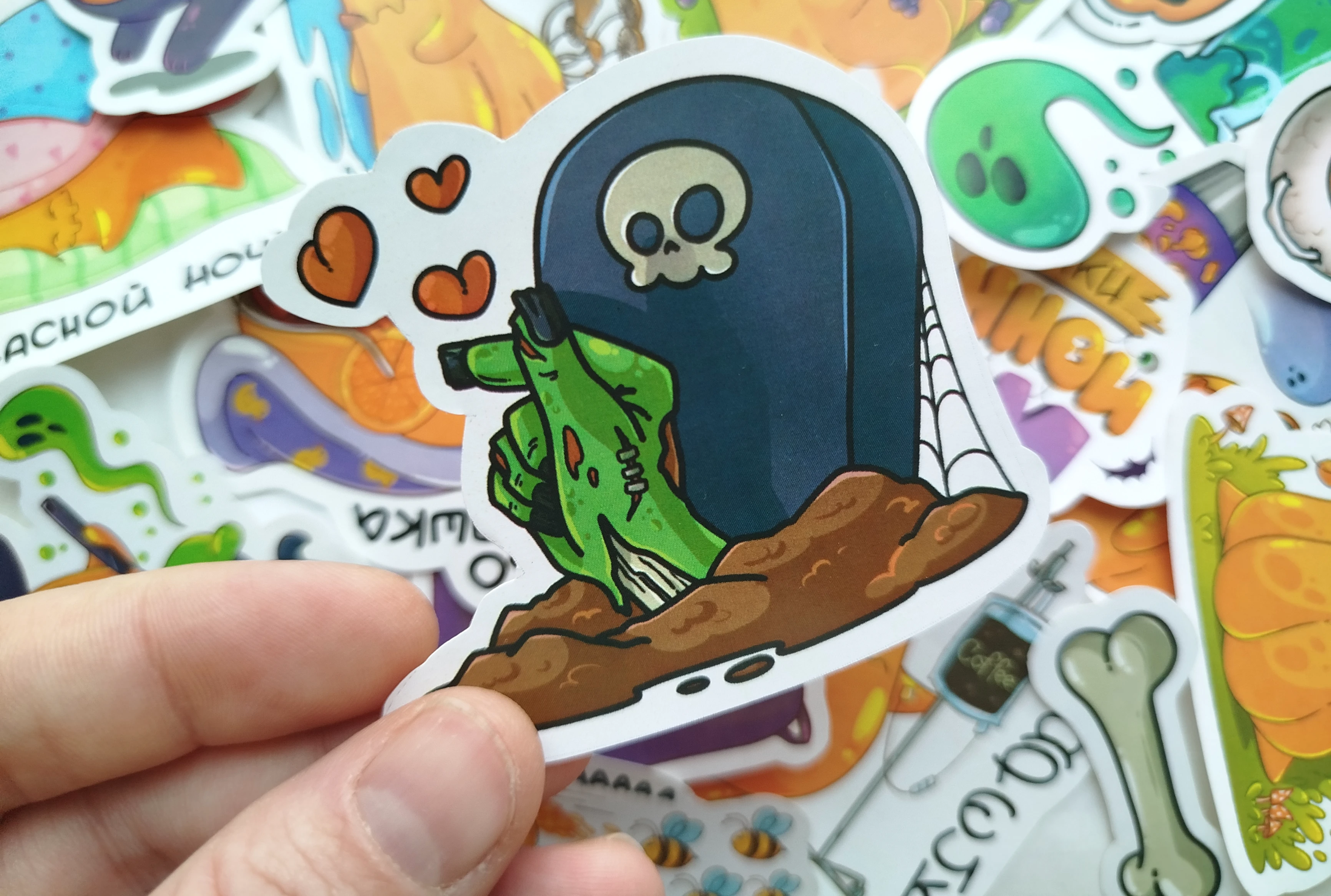 Стикеры на Хэллоуин. Дизайн персонажа — Изображение №5 — Иллюстрация, Графика на Dprofile