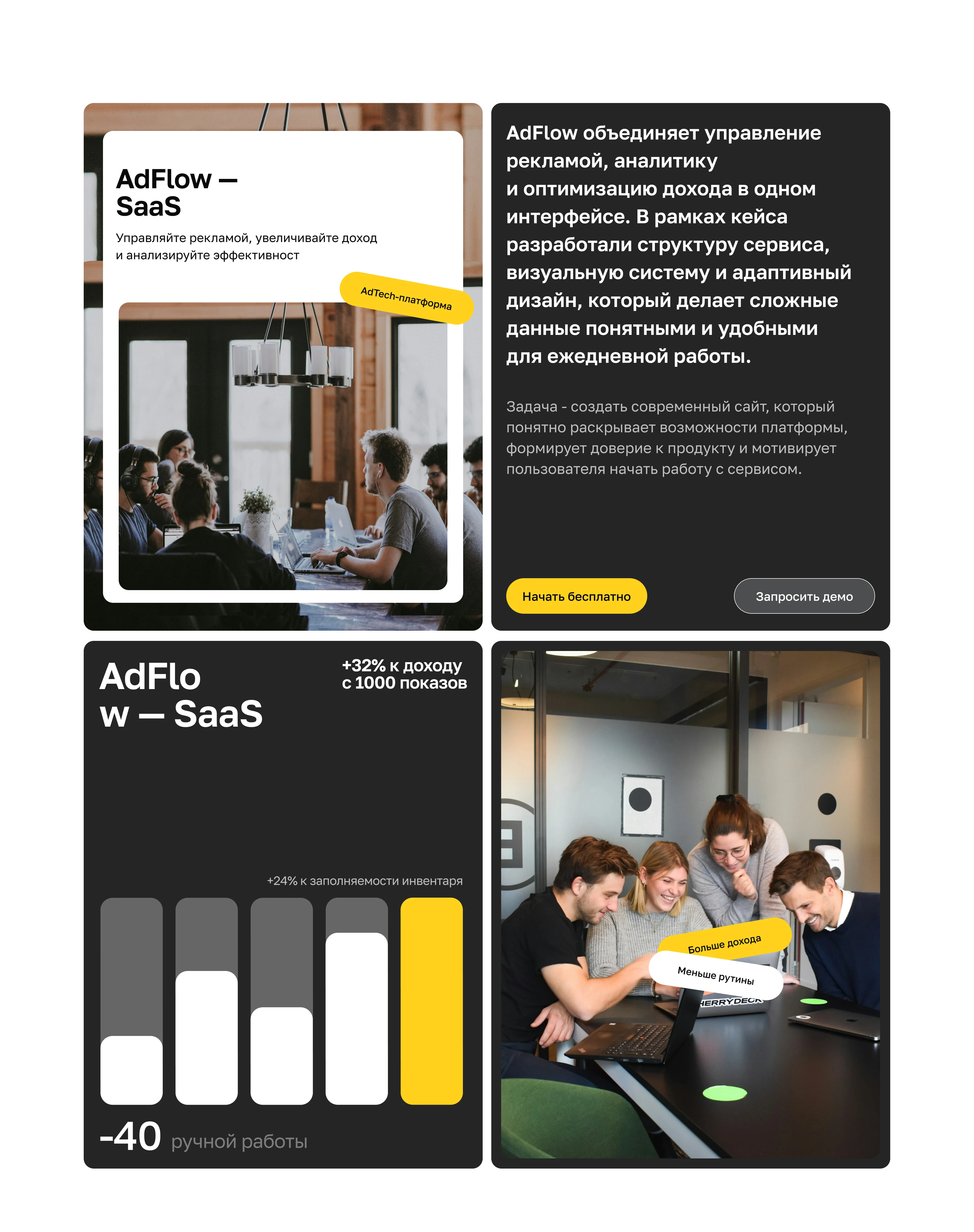 B2B AdTech SaaS Platform — Website Concept — Изображение №4 — Интерфейсы на Dprofile