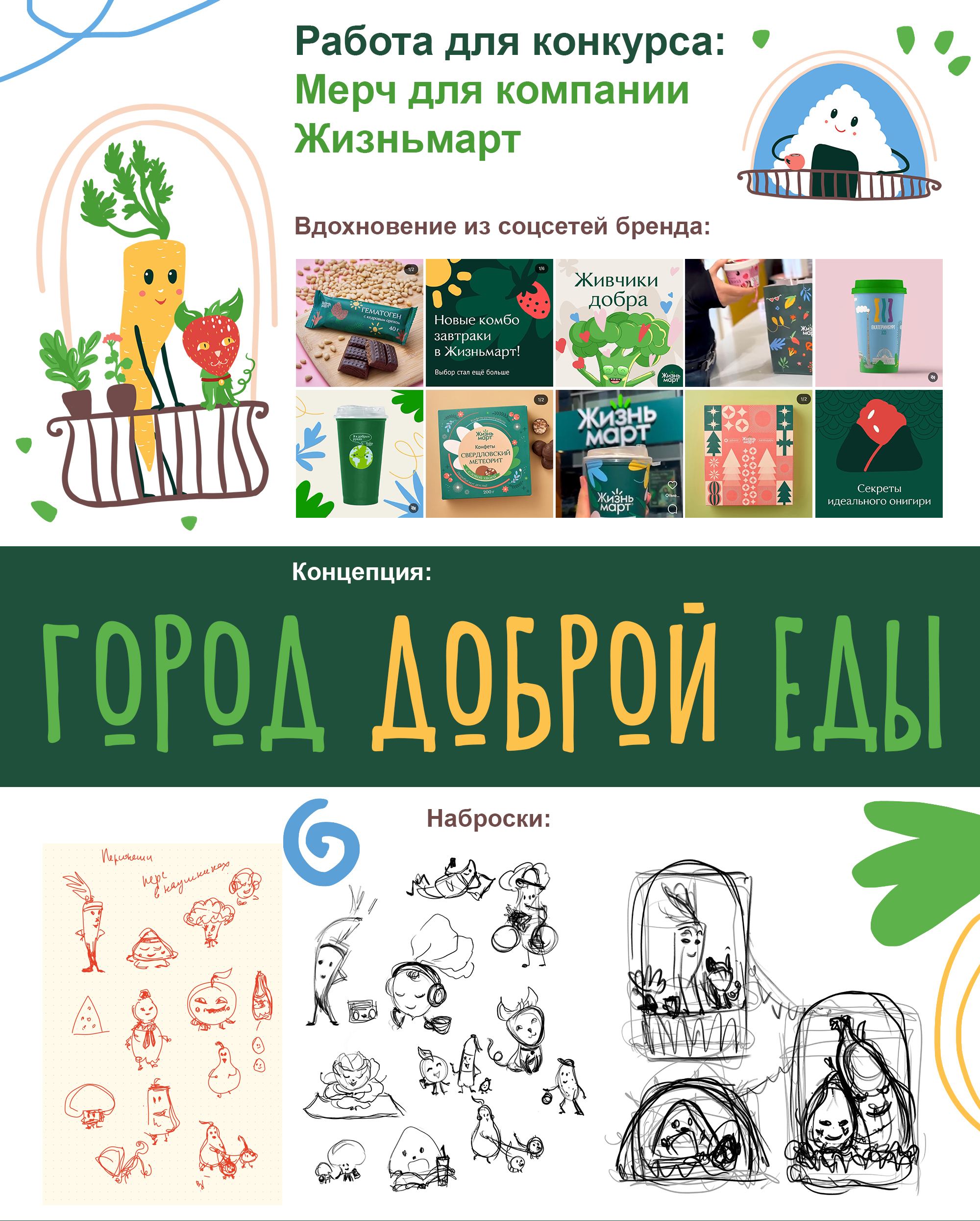 Город доброй еды — Изображение №1 — Брендинг, Иллюстрация на Dprofile