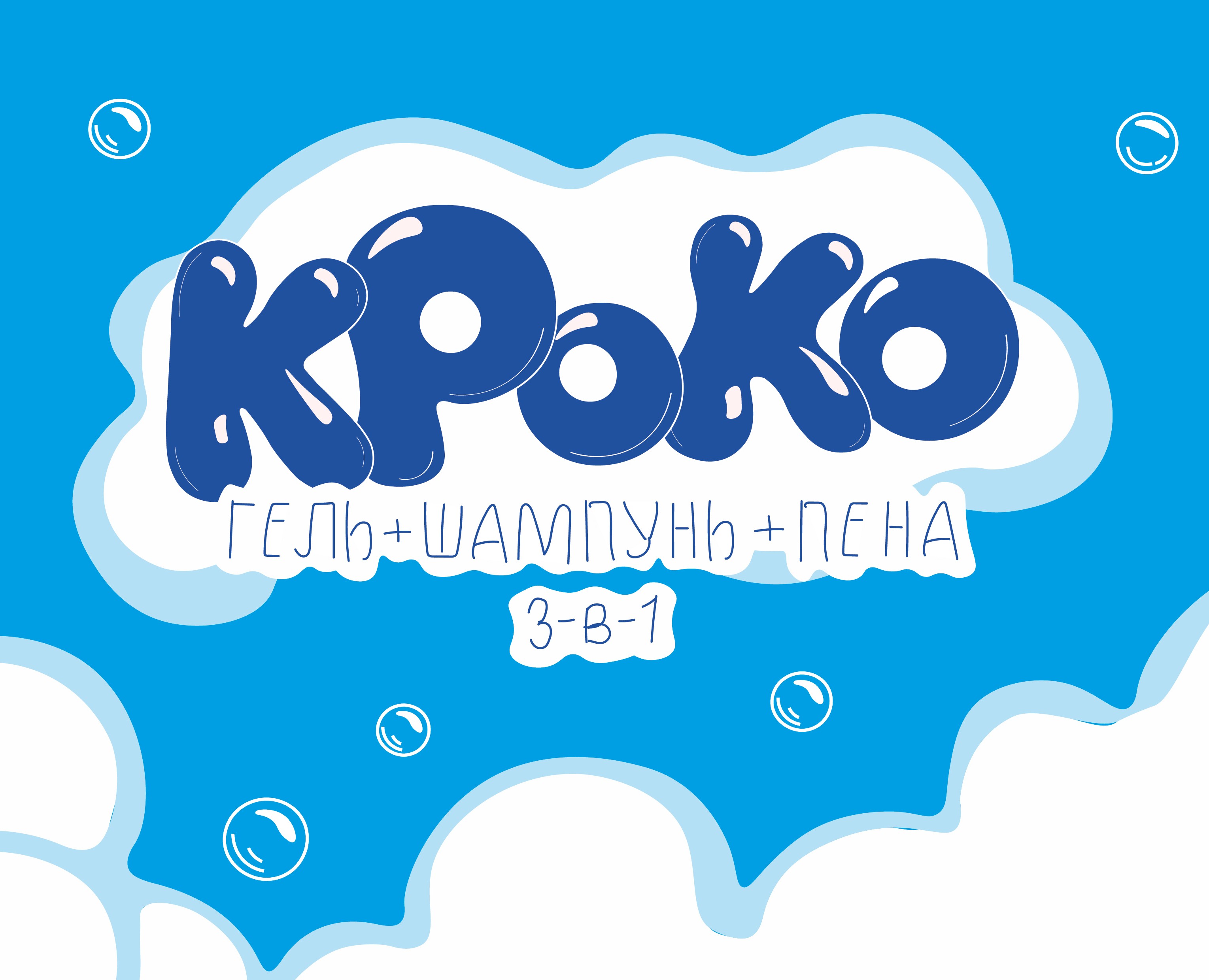 Упаковка детской гель-шампунь-пенки «КРОКО» на Dprofile