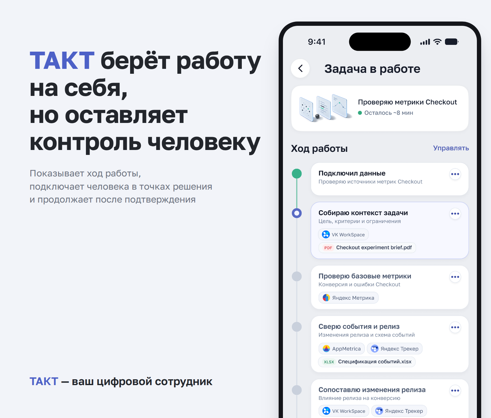 ТАКТ - цифровой сотрудник — Изображение №3 — Интерфейсы на Dprofile