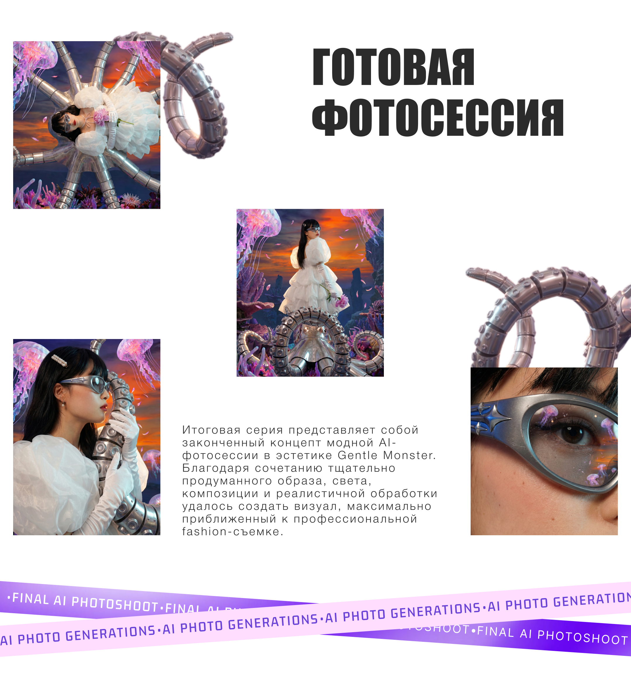 Gentle Monster — AI Fashion Campaign | Photo & Video Concept — Изображение №5 — Нейро на Dprofile