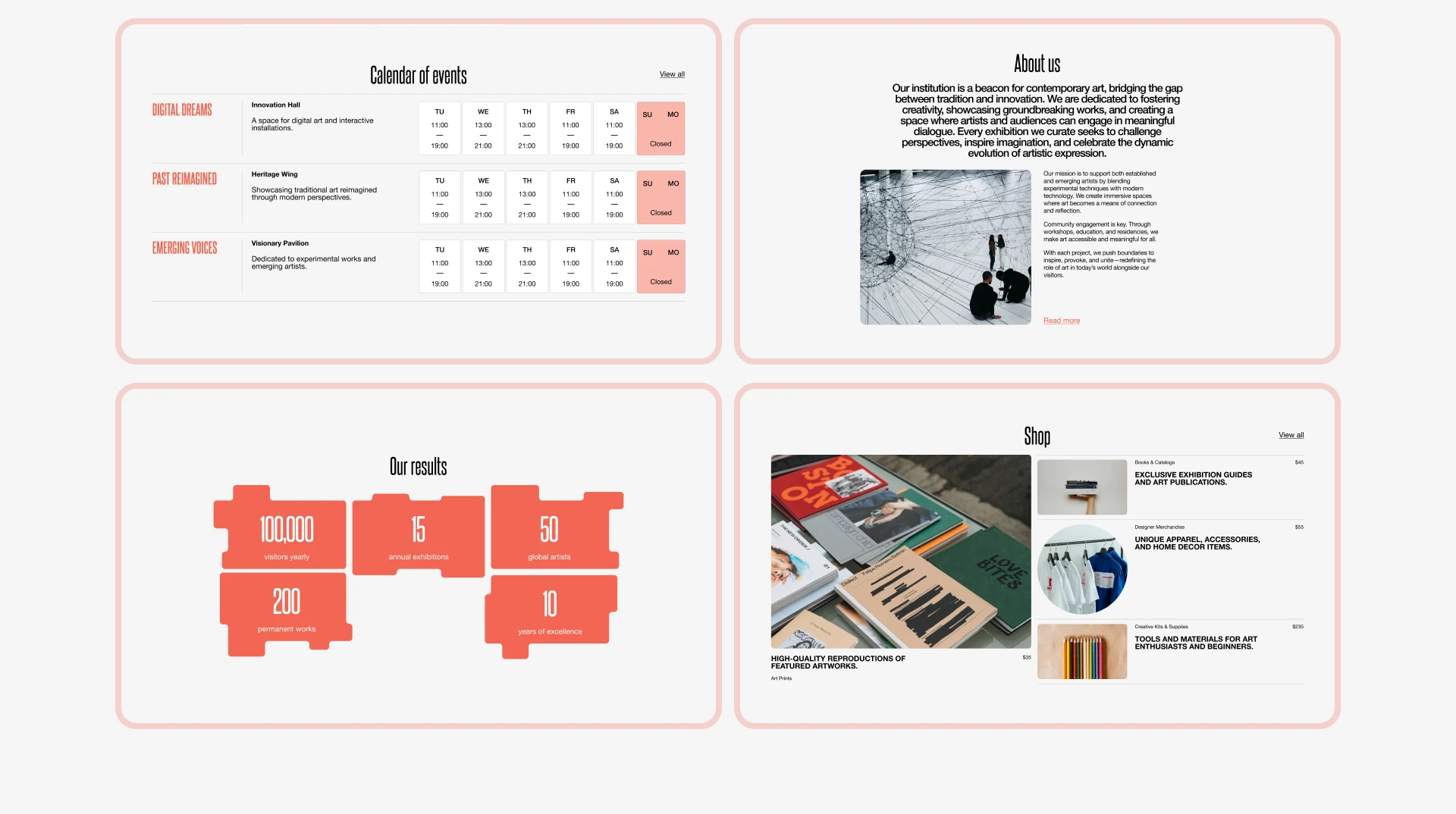VÆRA | MUSEUM — Изображение №3 — Интерфейсы, Анимация на Dprofile