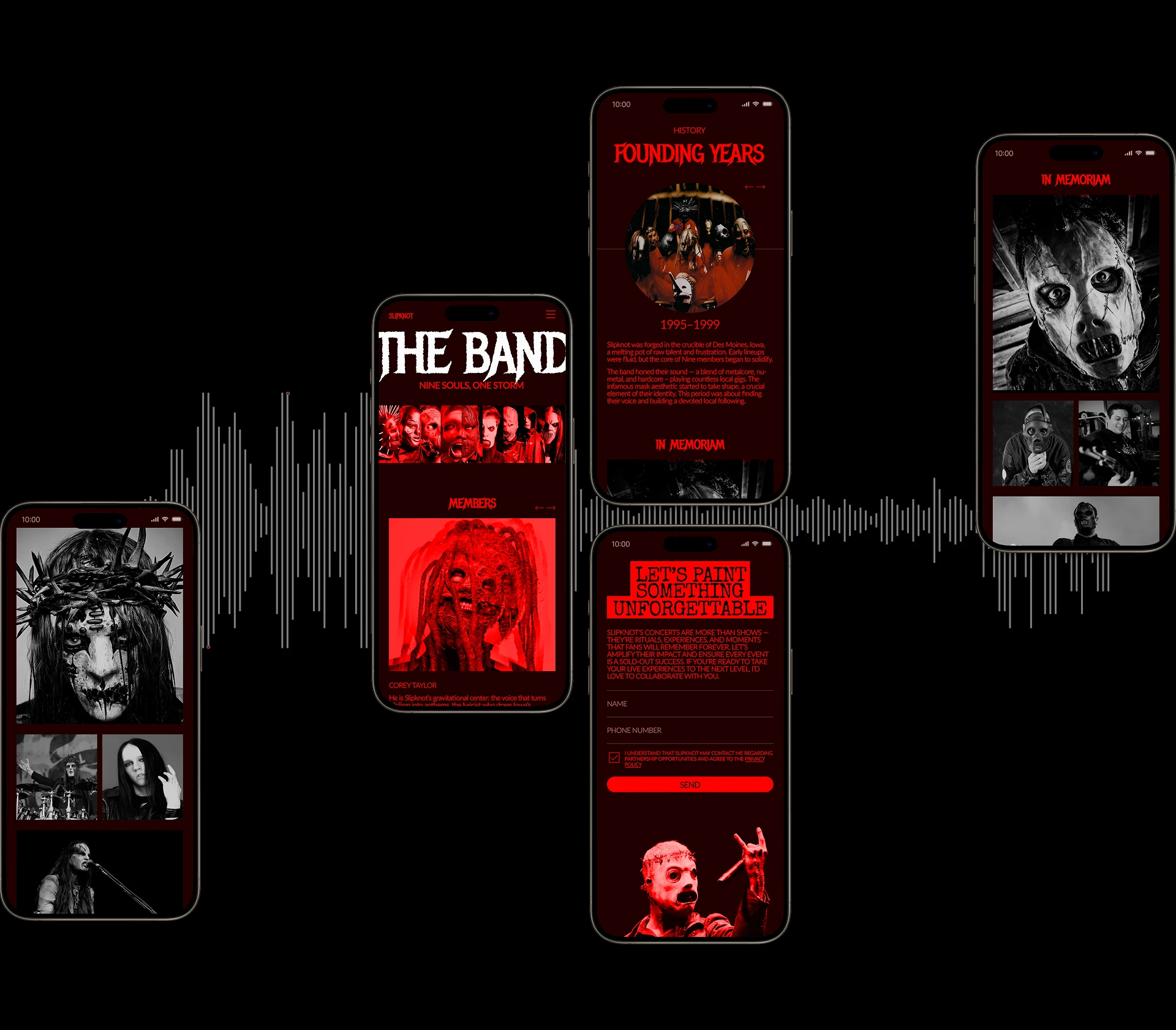 Slipknot | Website Redesign — Изображение №4 — Интерфейсы на Dprofile
