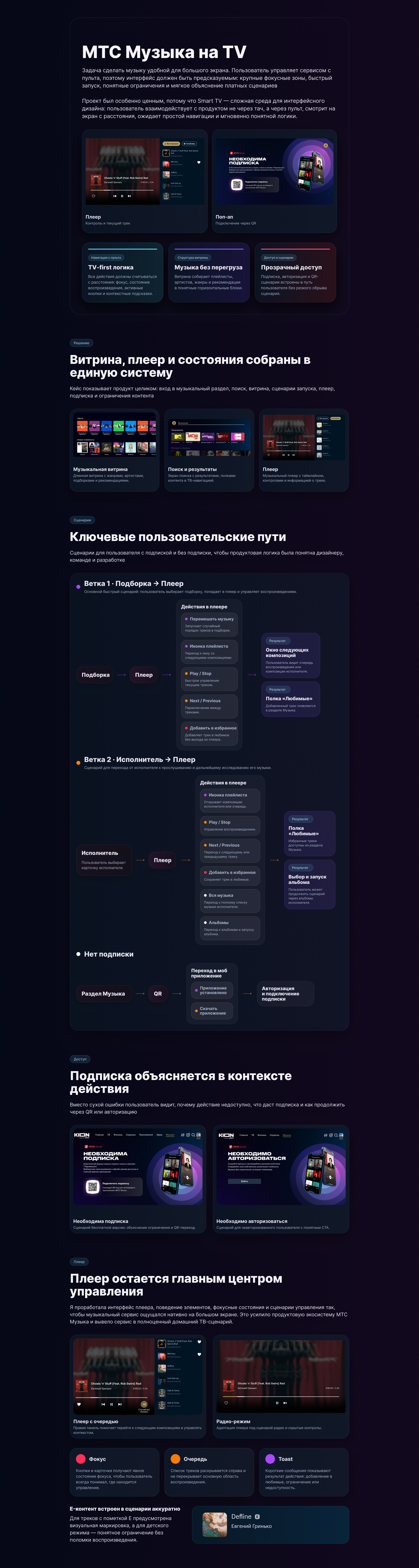 МТС Музыка на TV — Изображение №1 — Интерфейсы на Dprofile