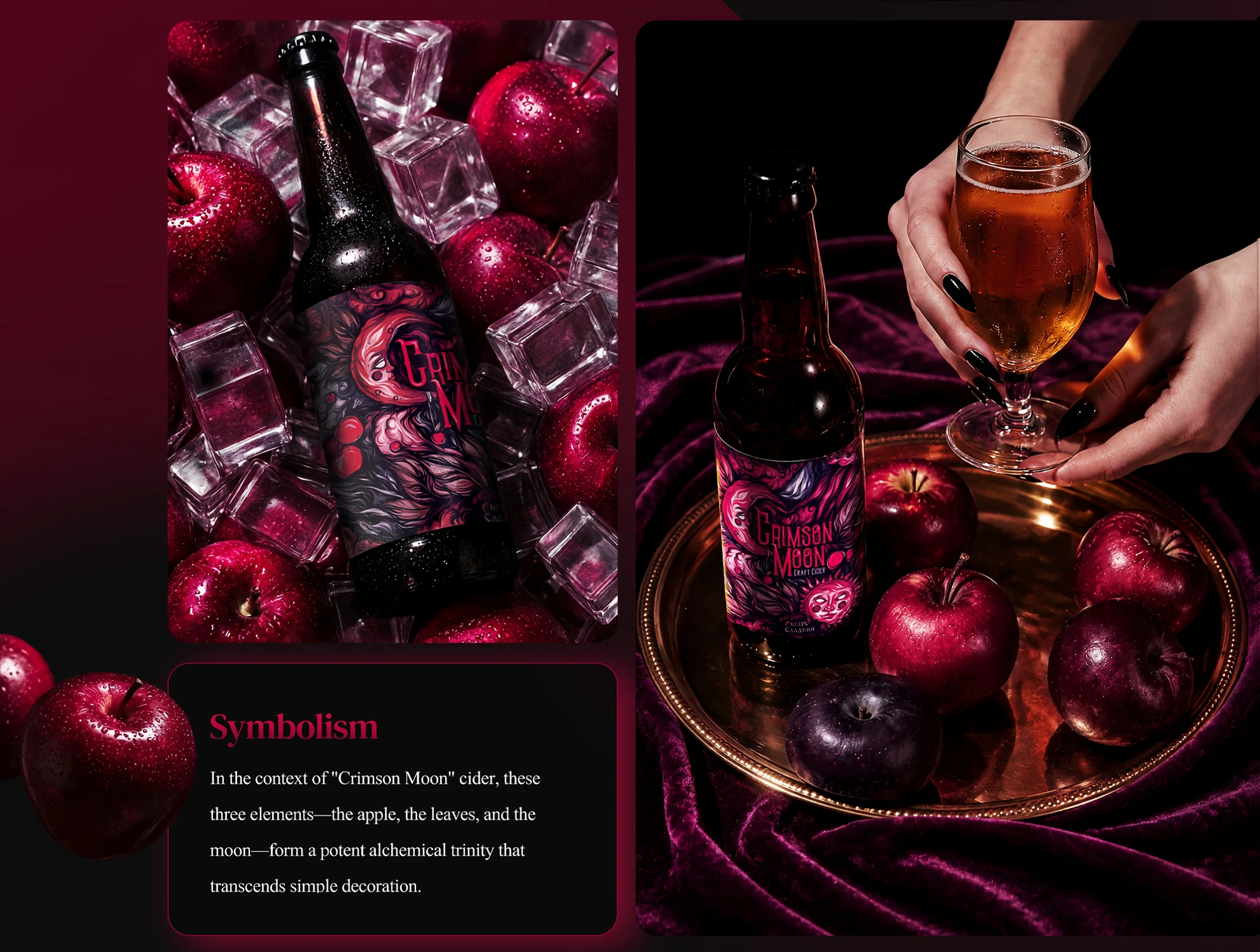 CRIMSON MOON CIDER| BRANDING & PACKAGING — Изображение №4 — Брендинг на Dprofile