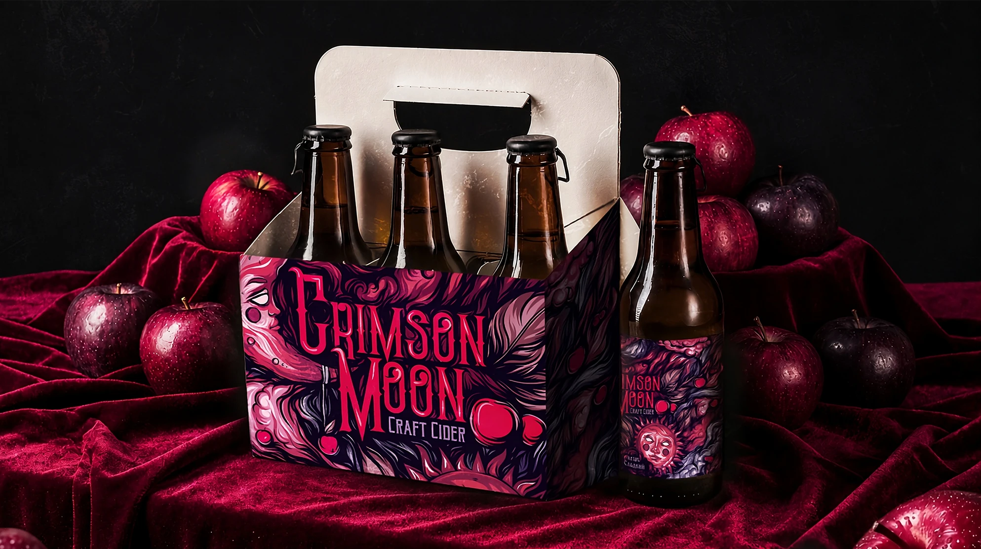 CRIMSON MOON CIDER| BRANDING & PACKAGING — Изображение №1 — Брендинг на Dprofile