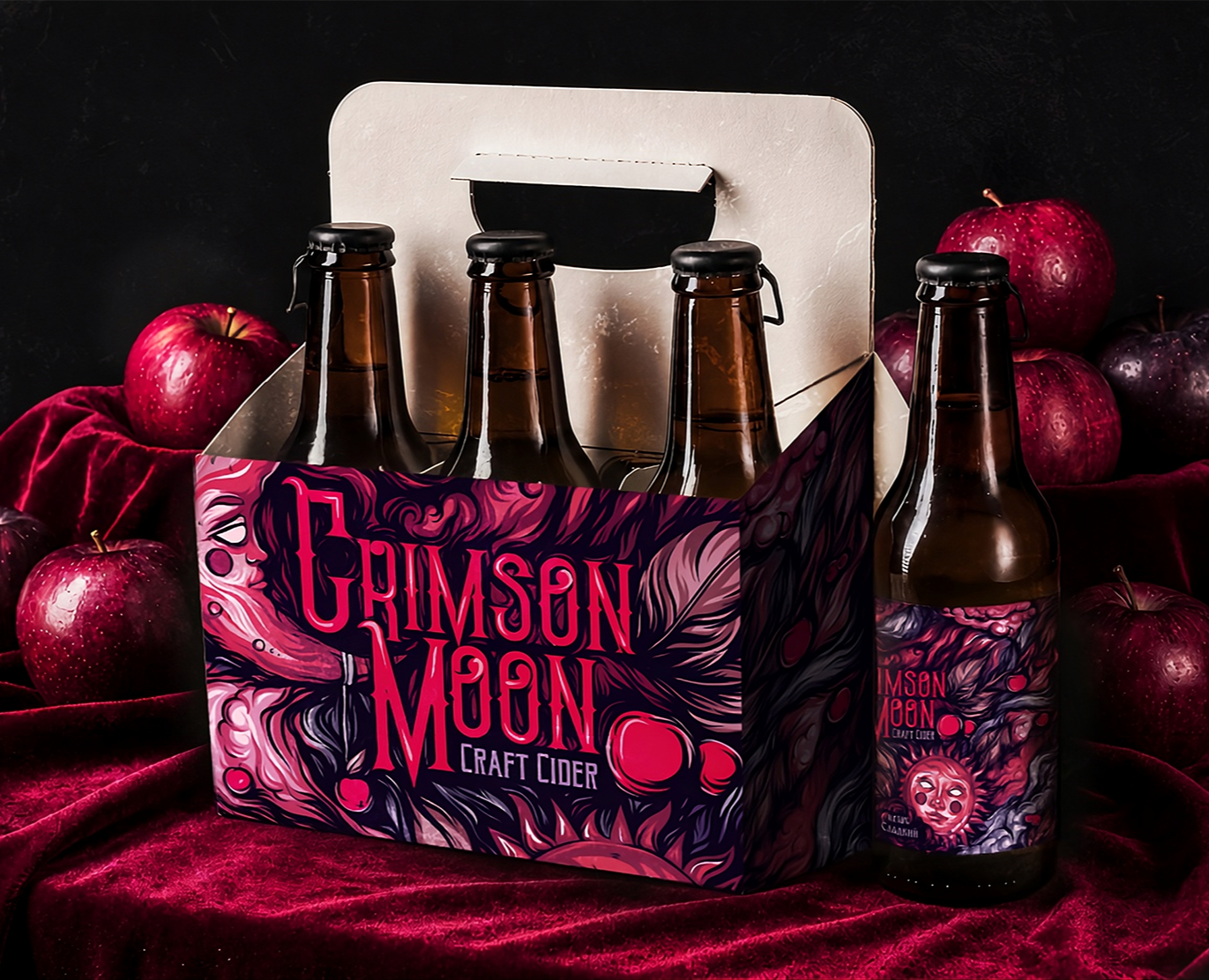 CRIMSON MOON CIDER| BRANDING & PACKAGING на Dprofile
