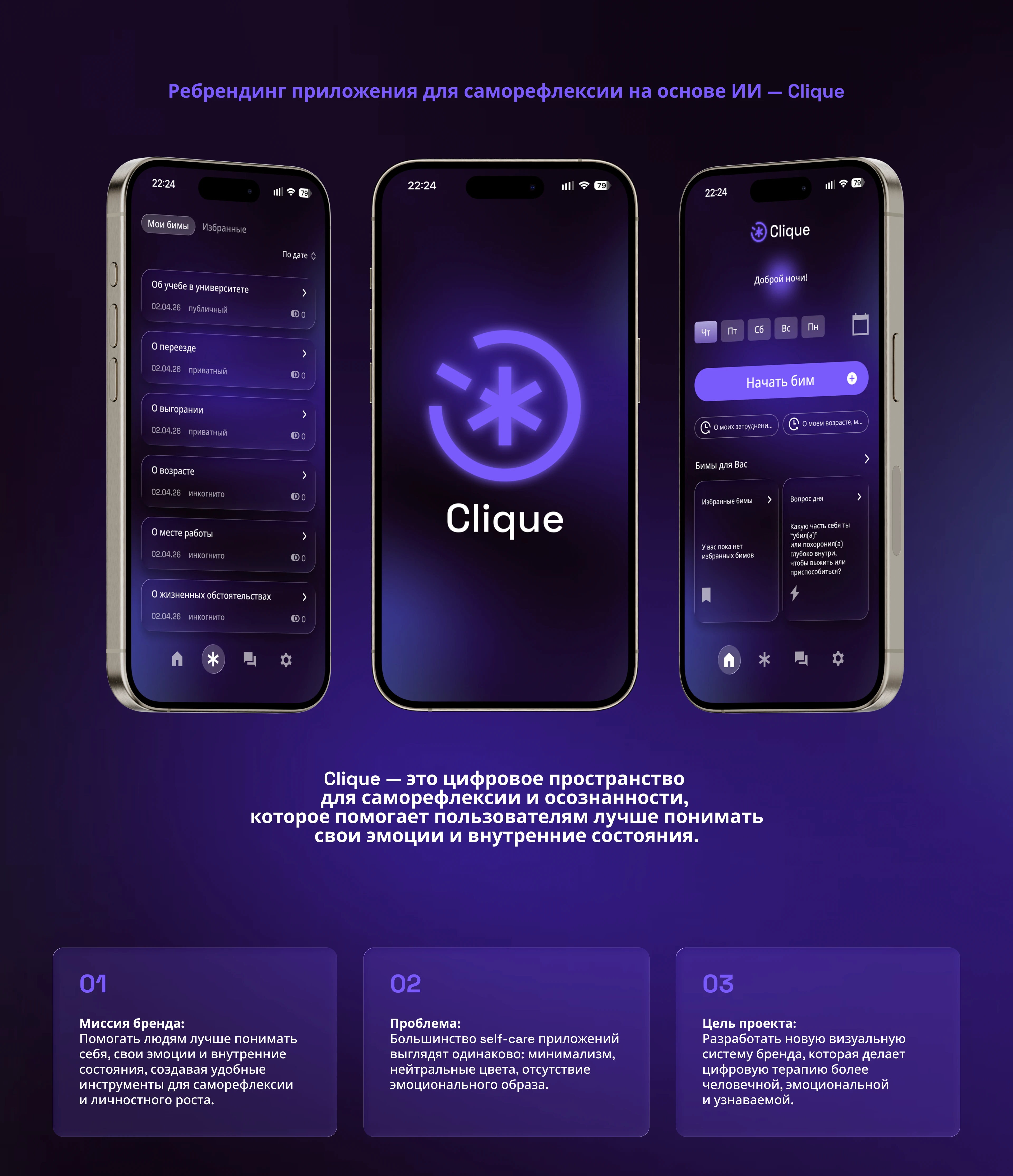 Редизайн wellness приложения Clique — Изображение №1 — Брендинг на Dprofile