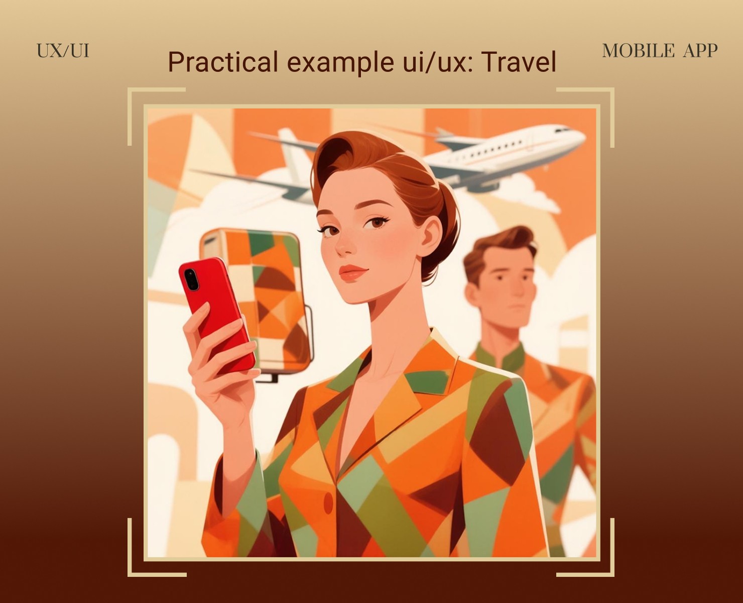 Приложение для авиа-путешествий. — Интерфейсы, Иллюстрация на Dprofile