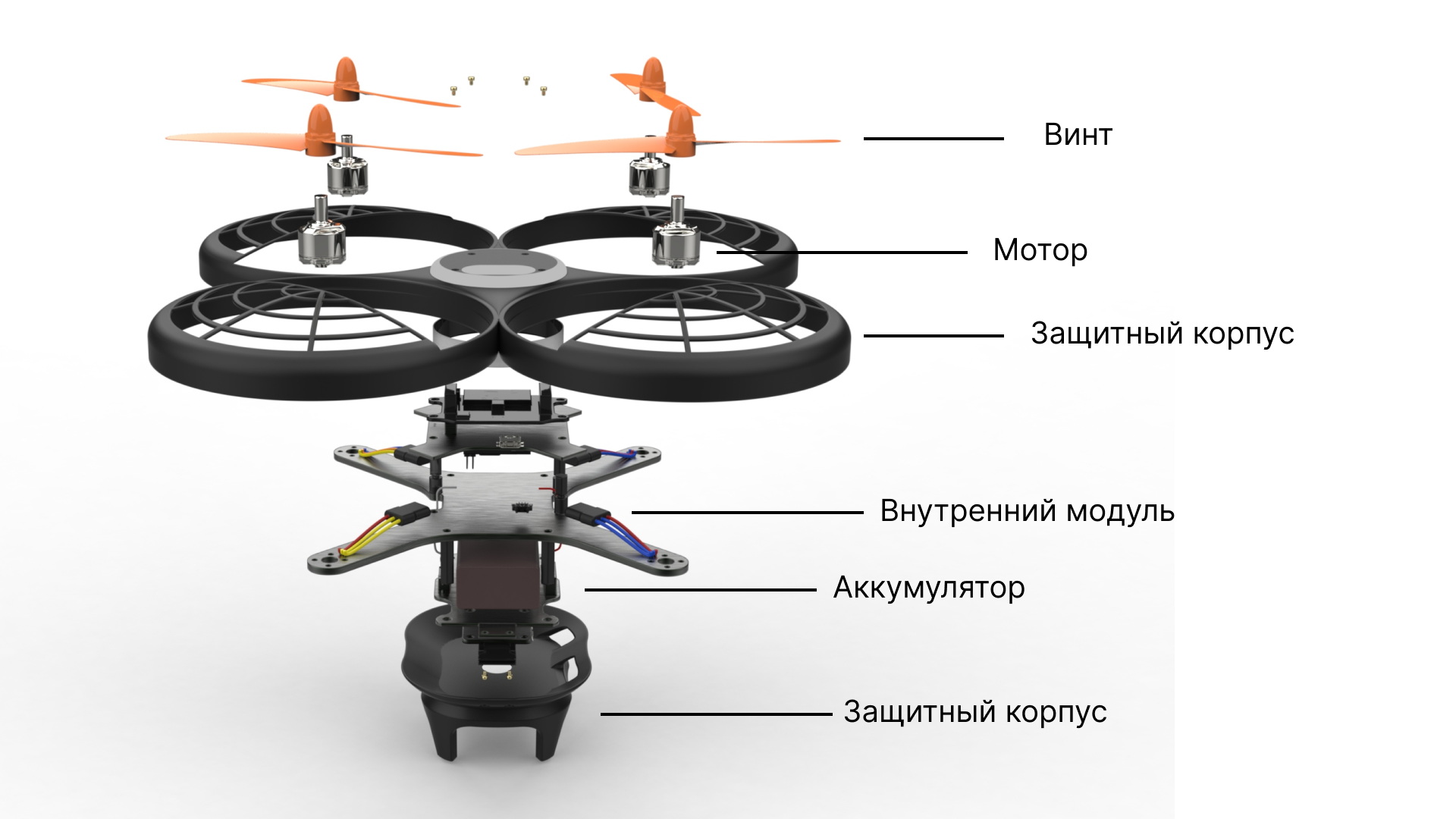 Квадрокоптер для компании ГЕОСКАН — Изображение №11 — 3D, Промдизайн на Dprofile