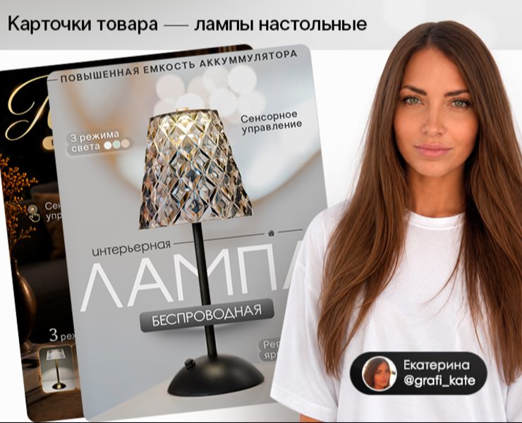 Карточки товара | Интерьерные лампы | Инфографика — Графика, Маркетинг на Dprofile
