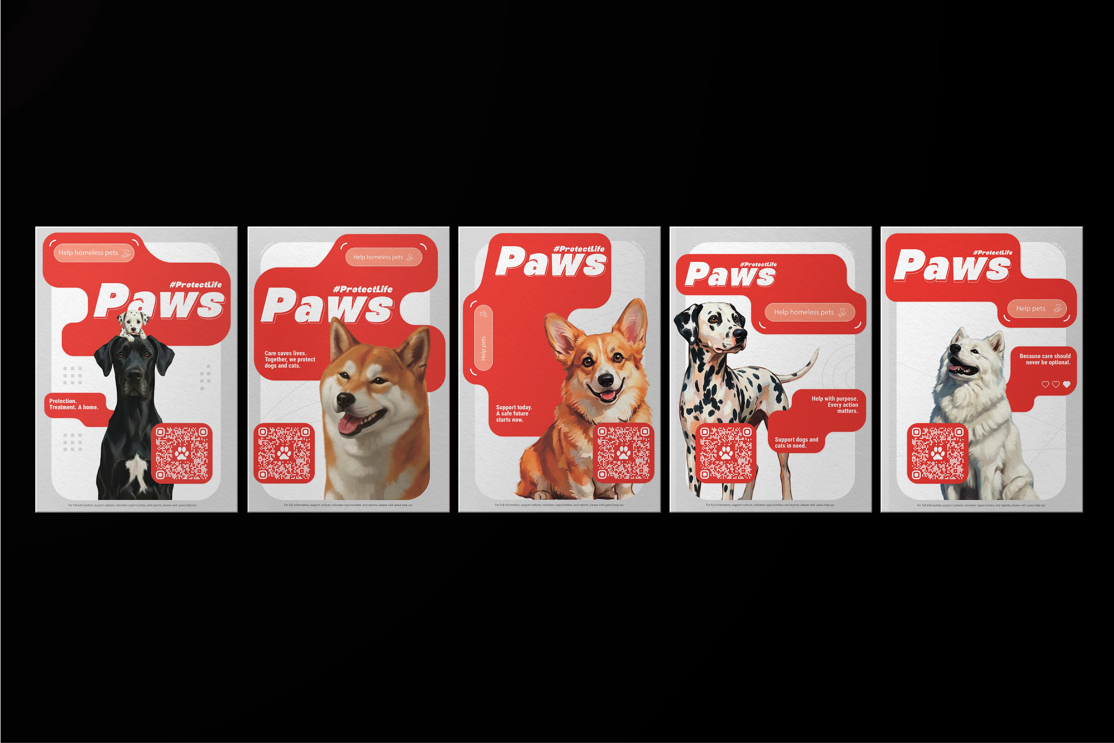 Paws charity — Изображение №7 — Брендинг, Графика на Dprofile