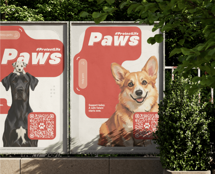 Paws charity — Брендинг, Графика на Dprofile