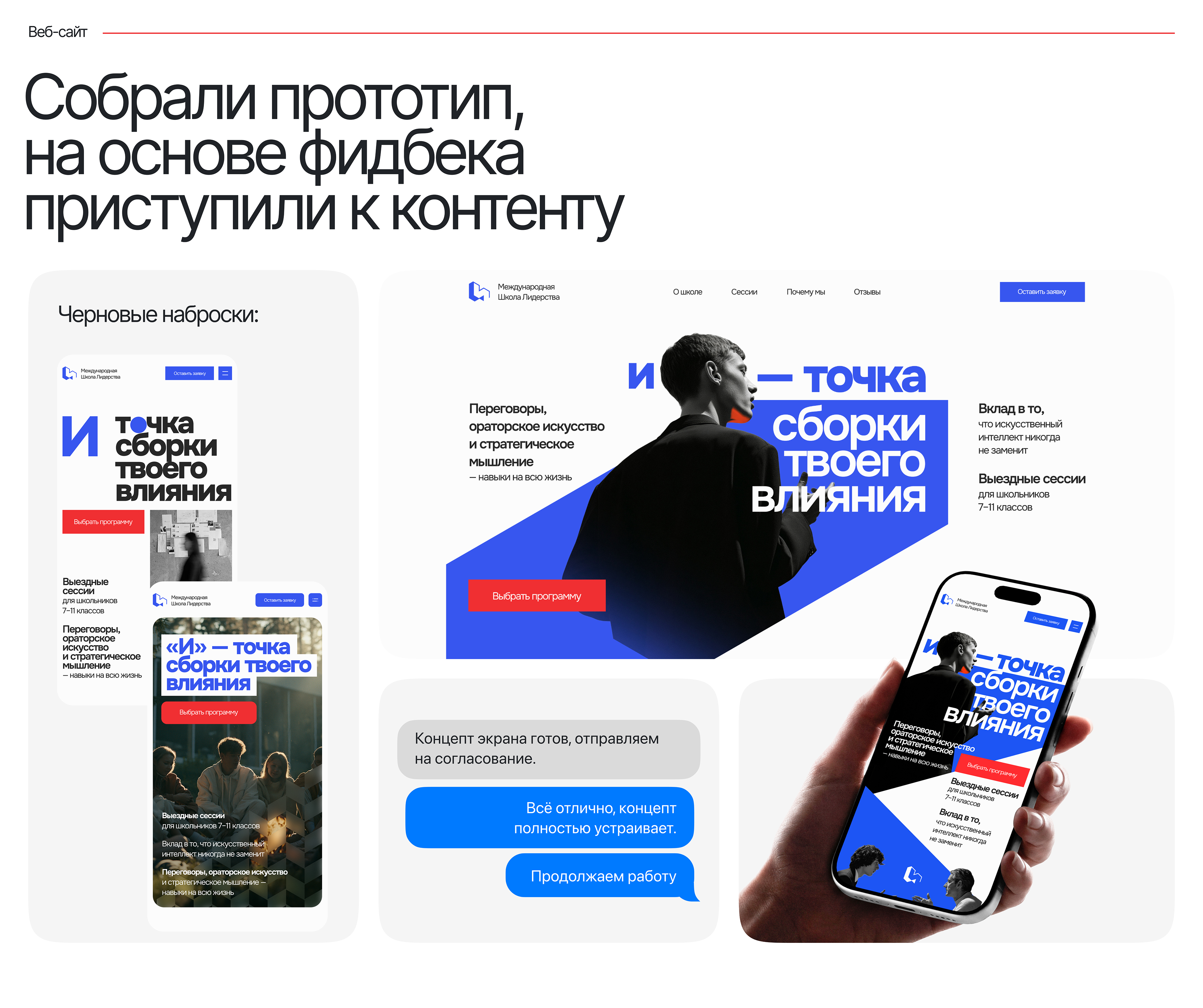 Брендинг, сайт для междунарондой школы лидерства — Изображение №5 — Интерфейсы, Брендинг на Dprofile