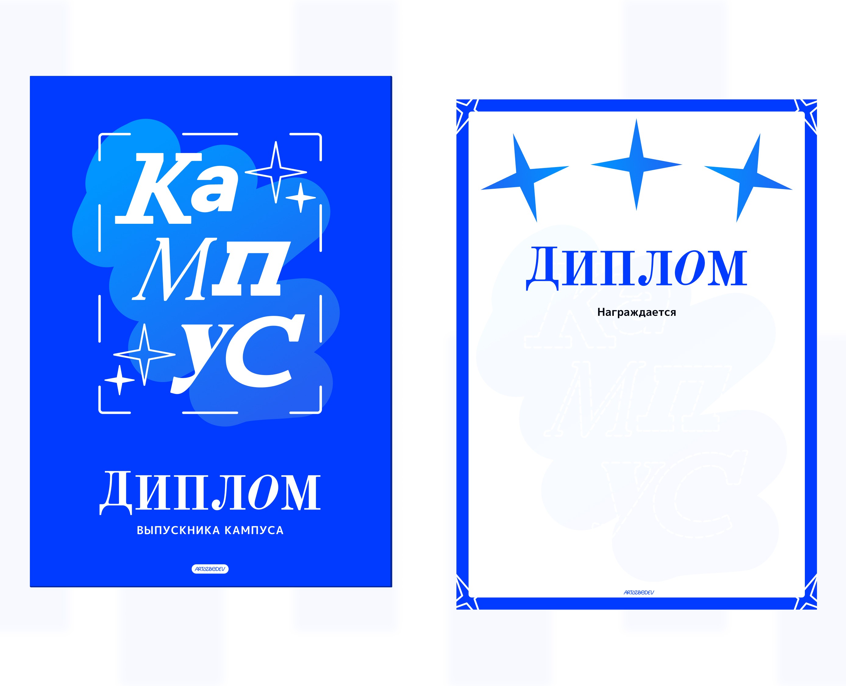 Образец диплома выпускника кампуса Студии Лебедева на Dprofile