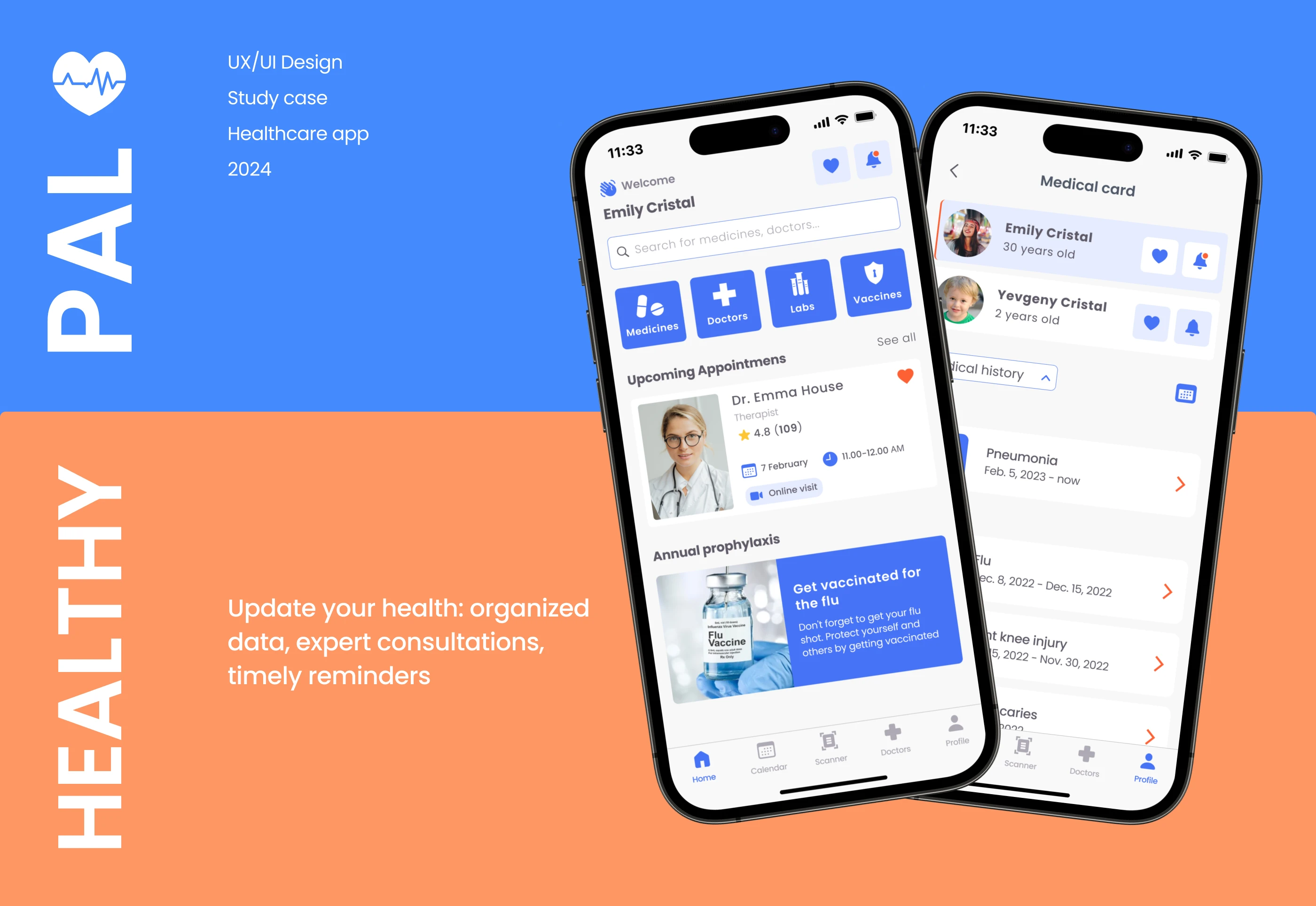 HealthyPal | Mobile app & UX UI design — Изображение №1 — Интерфейсы на Dprofile