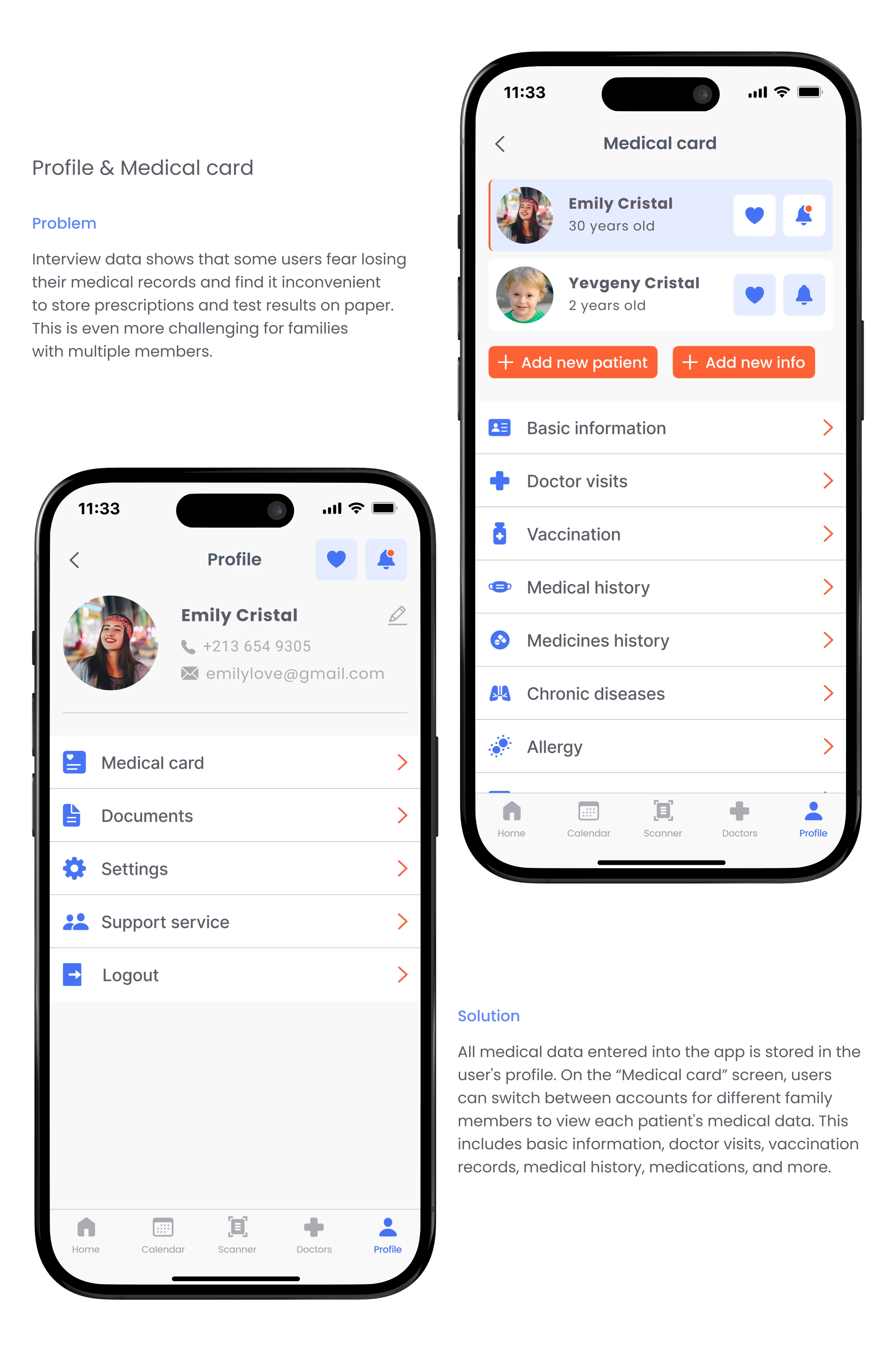 HealthyPal | Mobile app & UX UI design — Изображение №14 — Интерфейсы на Dprofile