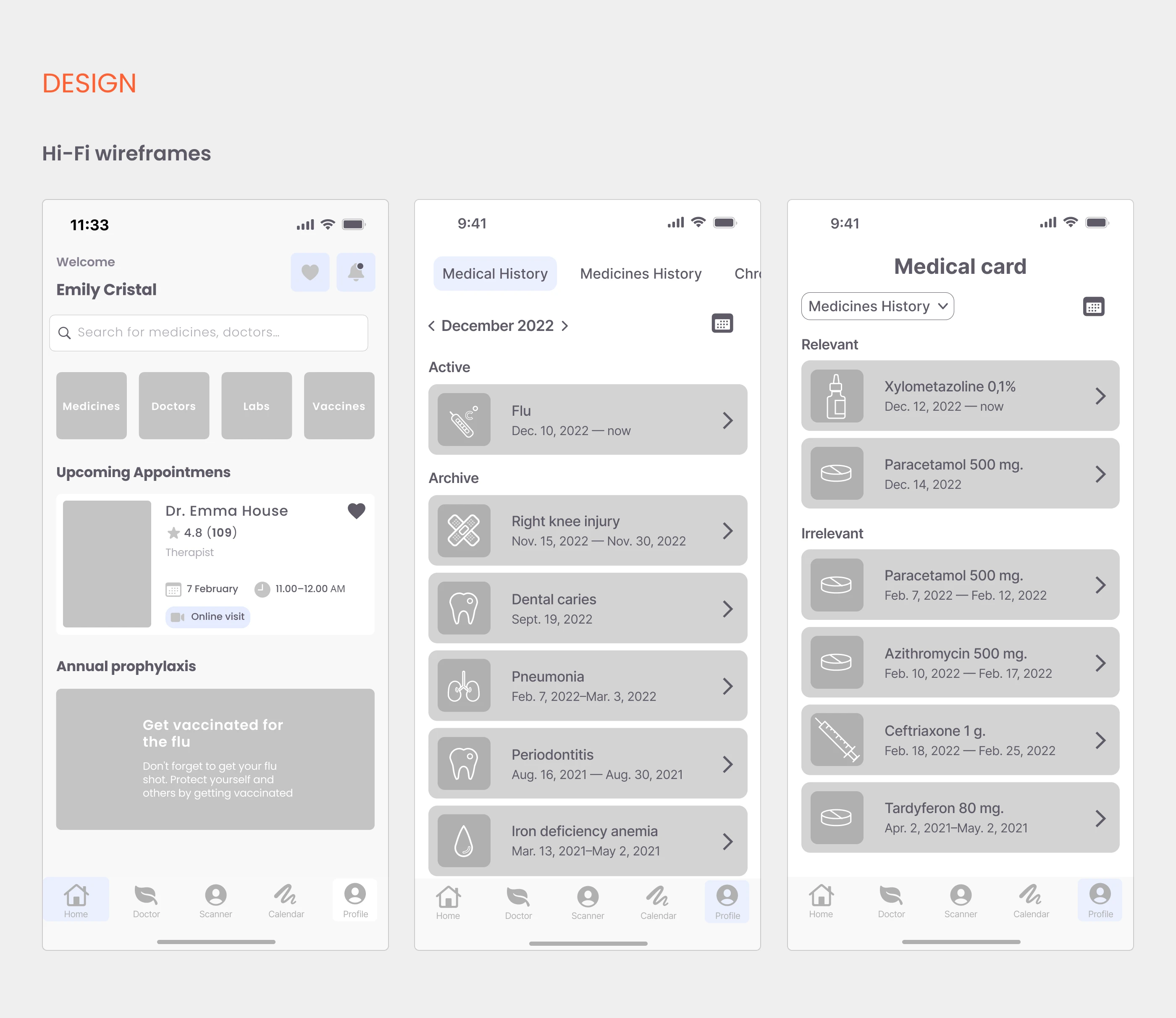 HealthyPal | Mobile app & UX UI design — Изображение №8 — Интерфейсы на Dprofile