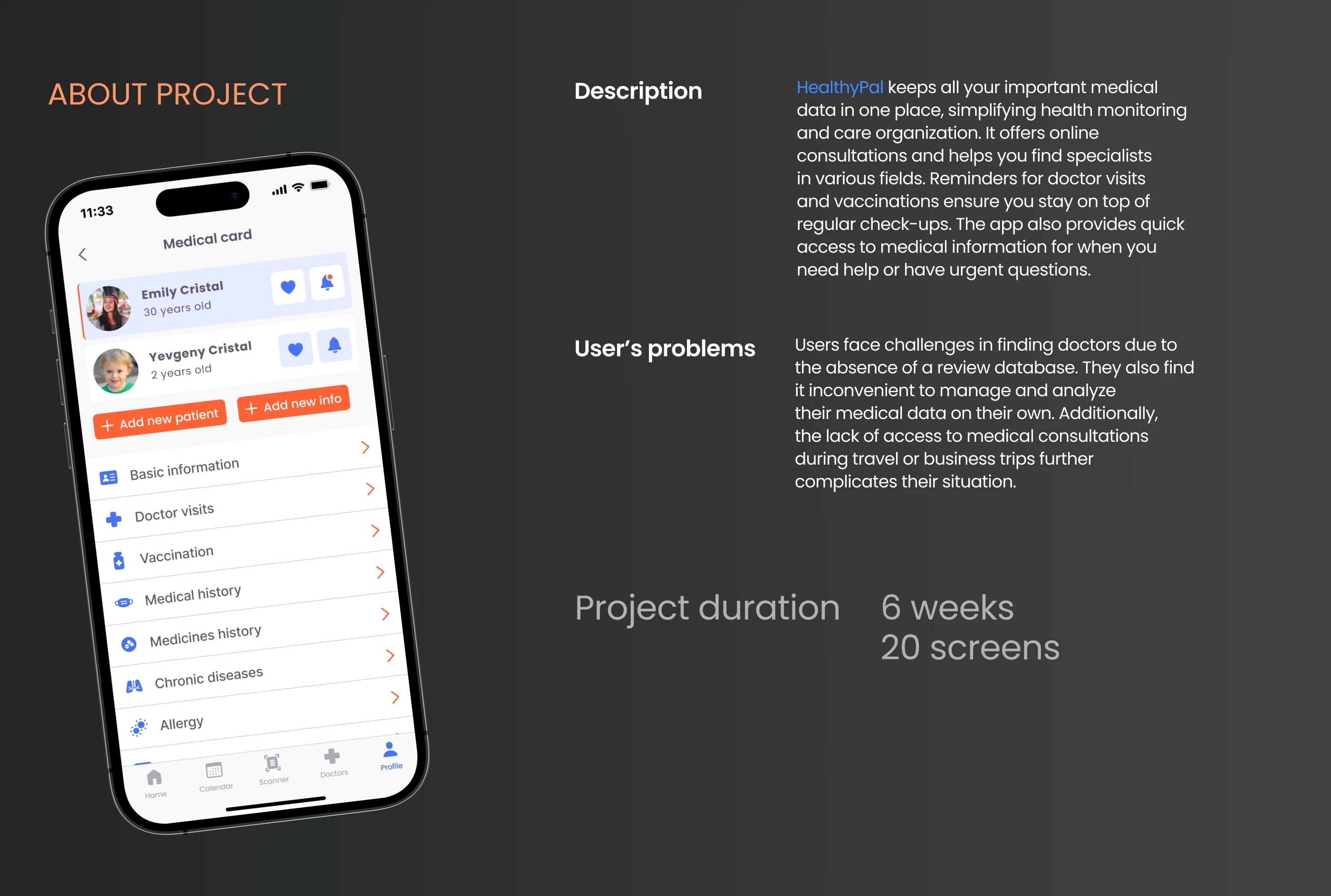 HealthyPal | Mobile app & UX UI design — Изображение №2 — Интерфейсы на Dprofile