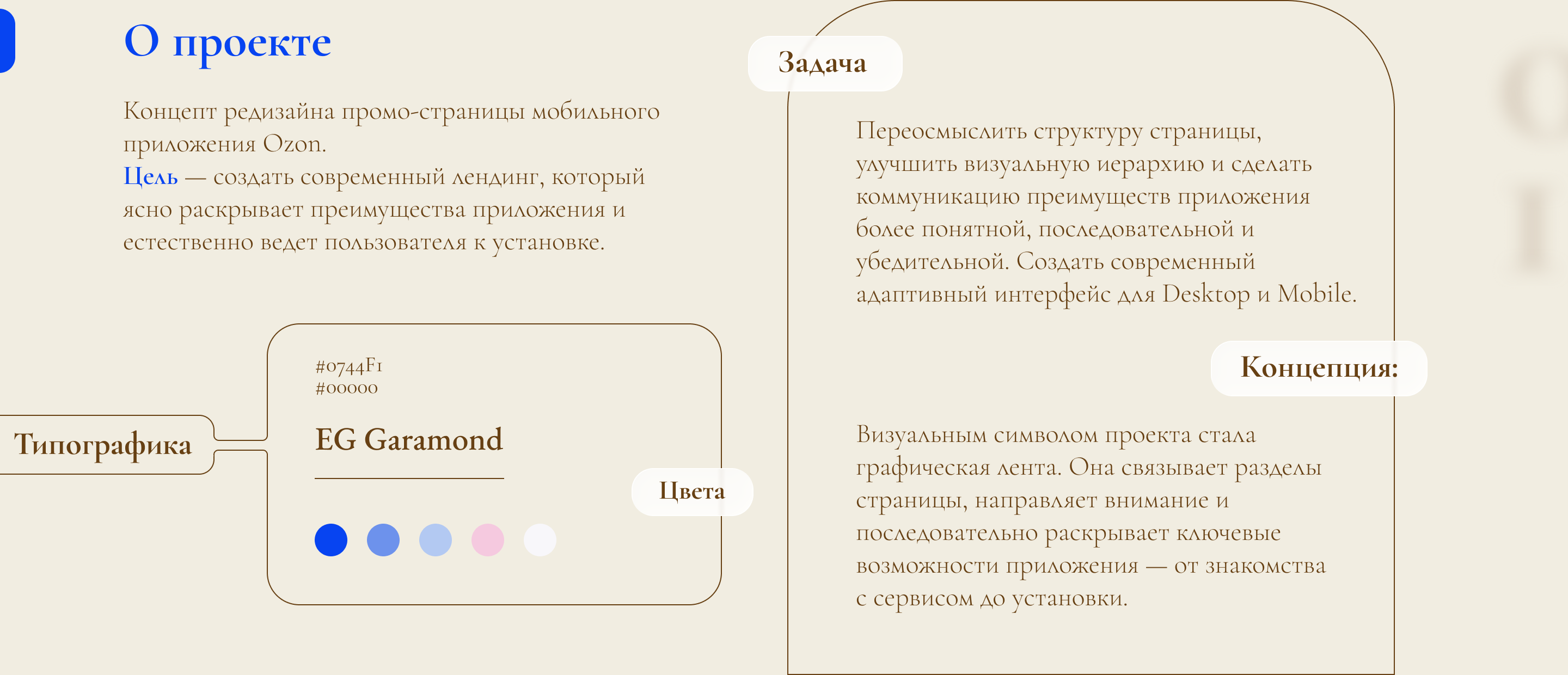 Редизайн промо-лендинга мобильного приложения Ozon — Изображение №2 — Интерфейсы на Dprofile