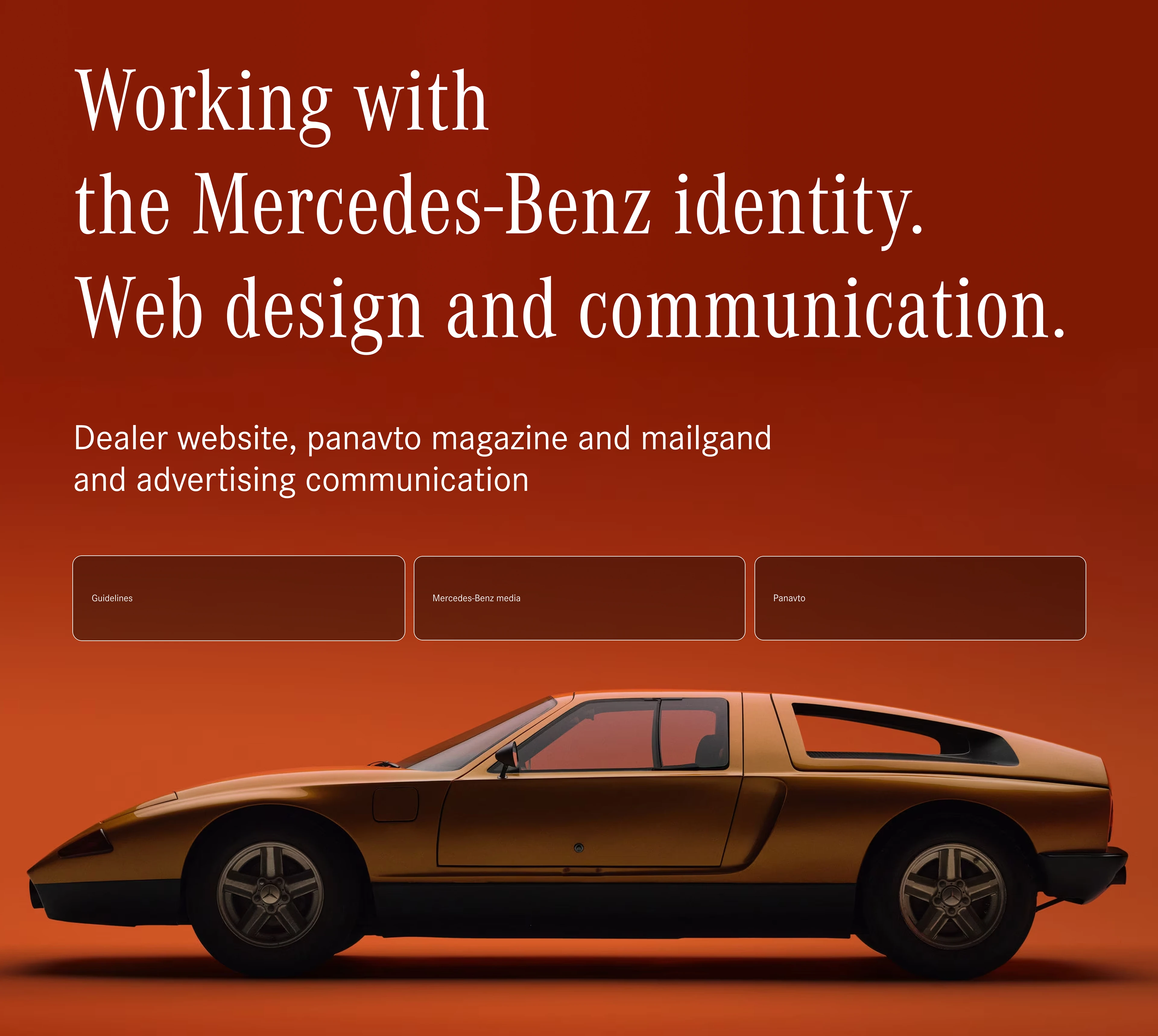 Mercedes-Benz. Фирменный стиль / Дилерский сайт — Изображение №2 — Интерфейсы, Брендинг на Dprofile