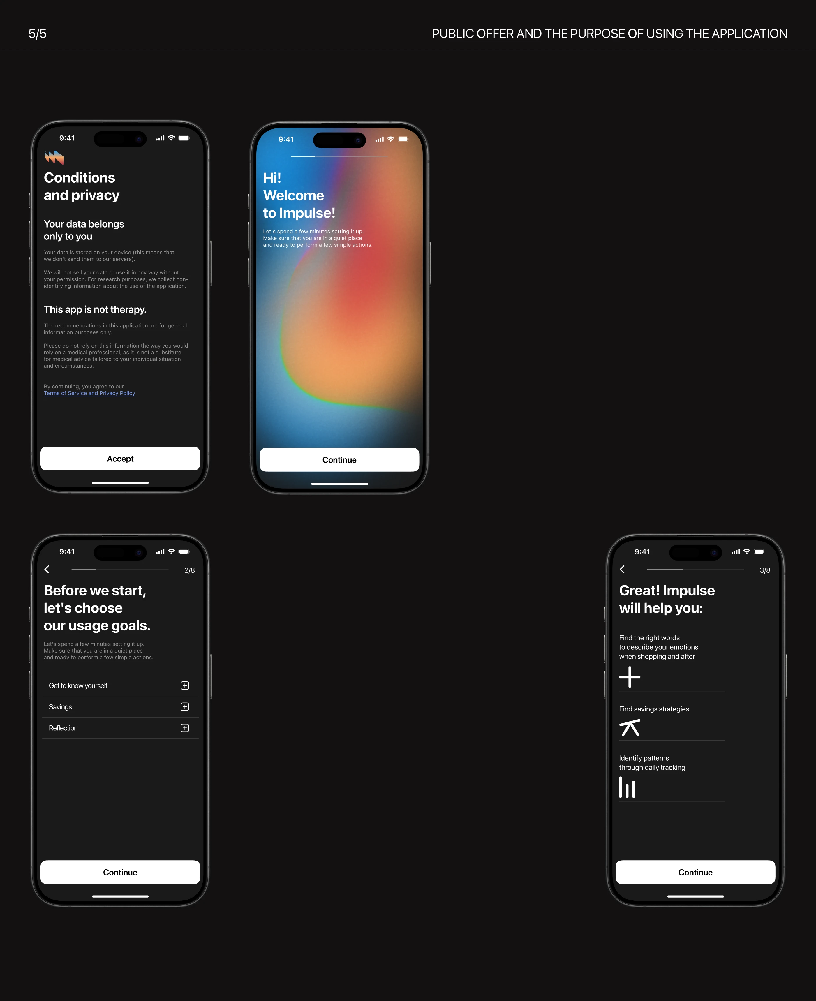 IMPULSE — Emotion Tracking Mobile App — Изображение №7 — Интерфейсы на Dprofile