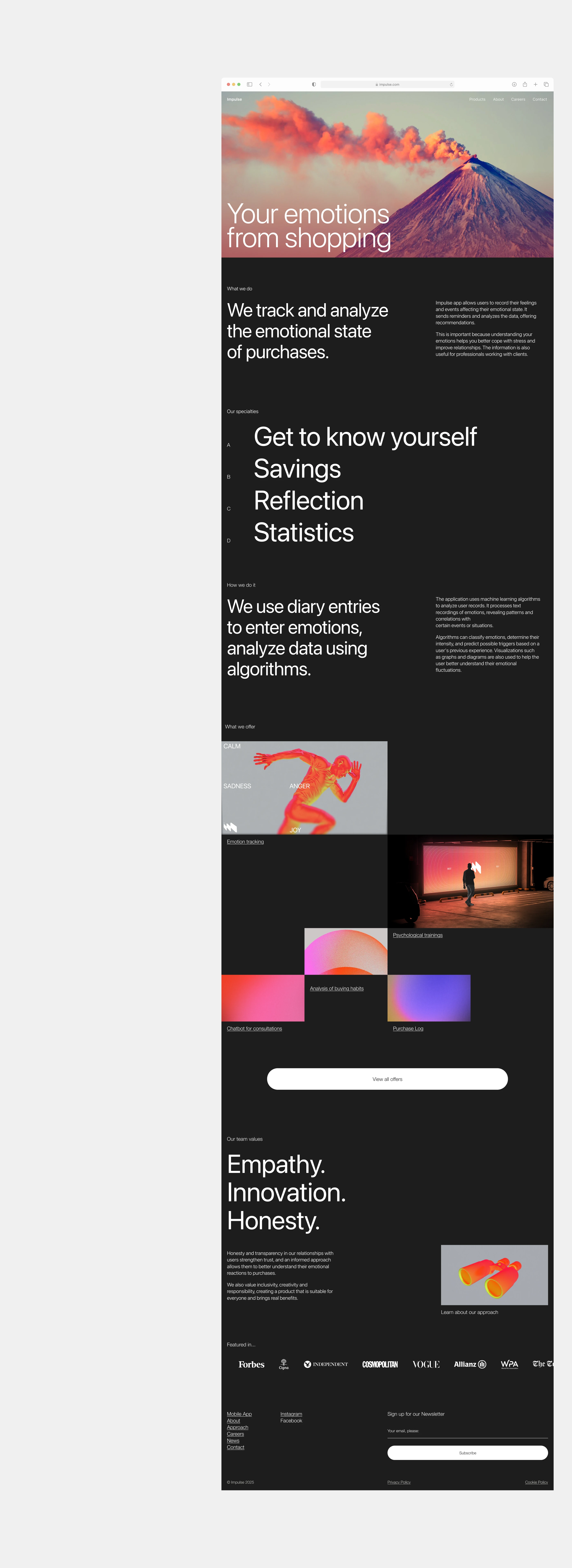IMPULSE — Emotion Tracking Mobile App — Изображение №13 — Интерфейсы на Dprofile