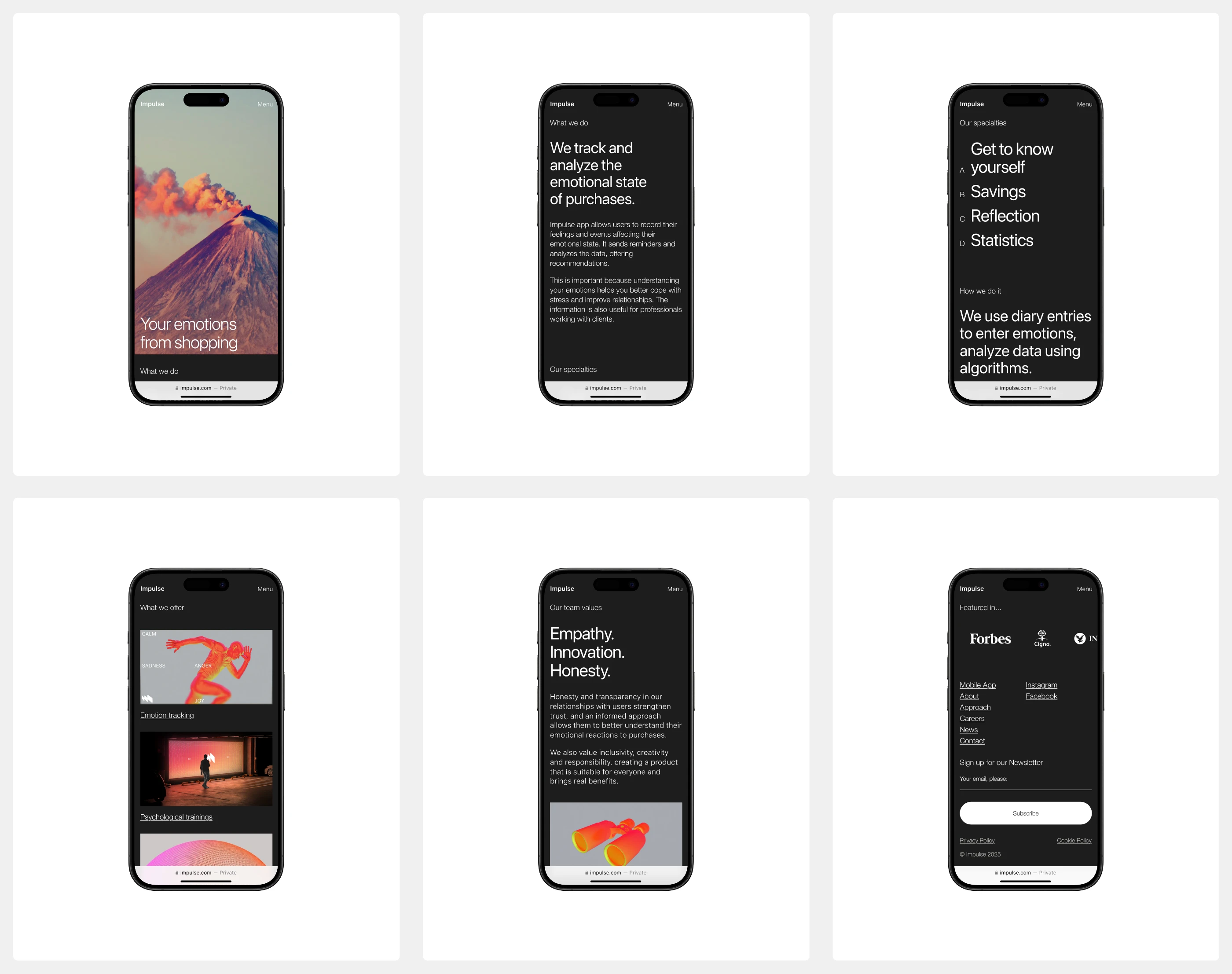 IMPULSE — Emotion Tracking Mobile App — Изображение №15 — Интерфейсы на Dprofile