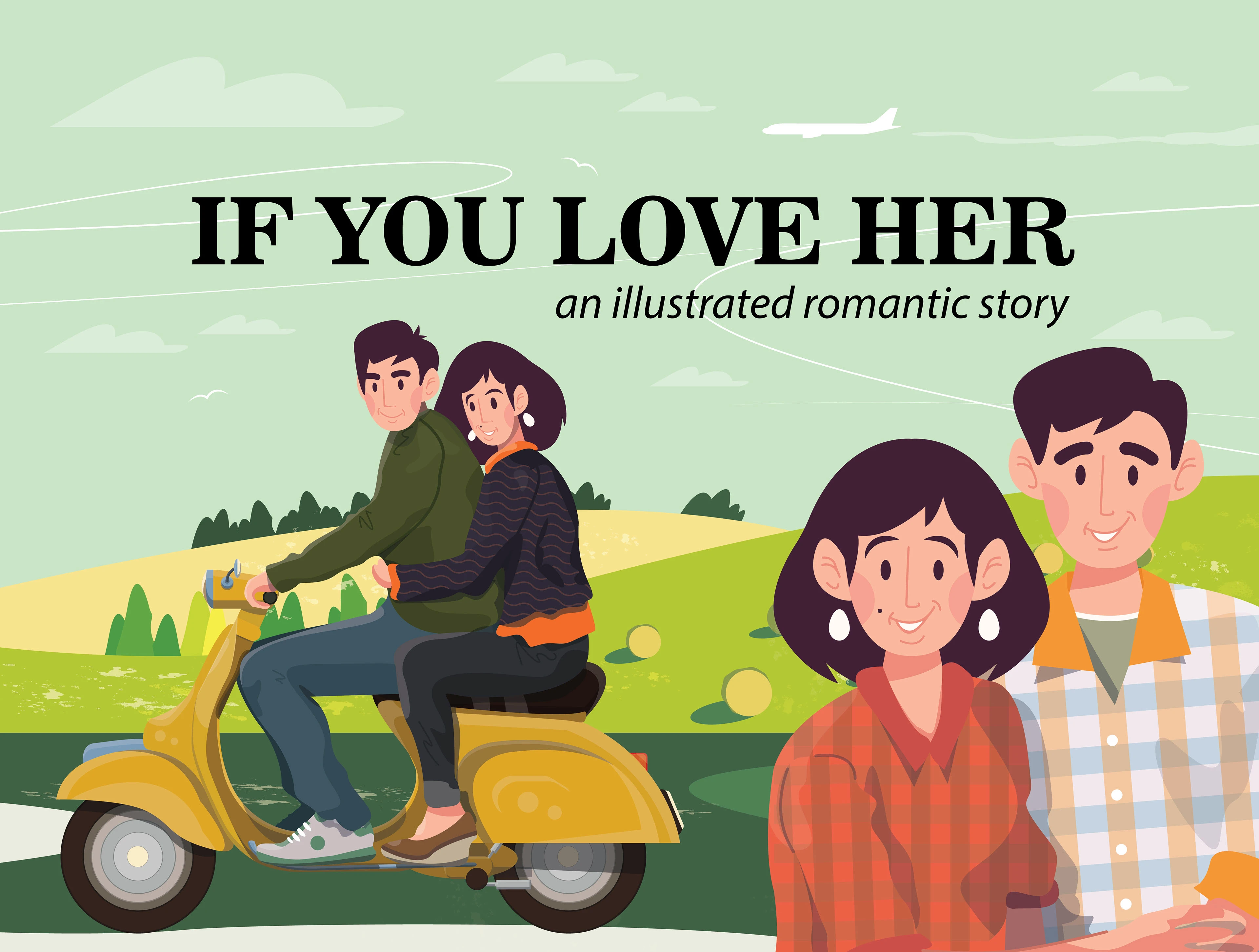 IF YOU LOVE HER /an illustrated romantic story/ — Изображение №1 — Иллюстрация, Графика на Dprofile