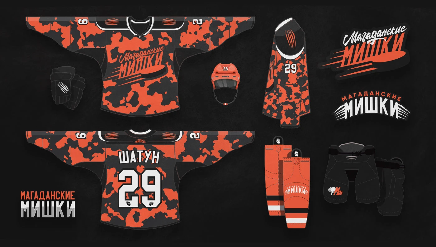 "МАГАДАНСКИЕ МИШКИ / BEARS of MAGADAN" / hockey team design… — Изображение №43 — Брендинг, Графика на Dprofile