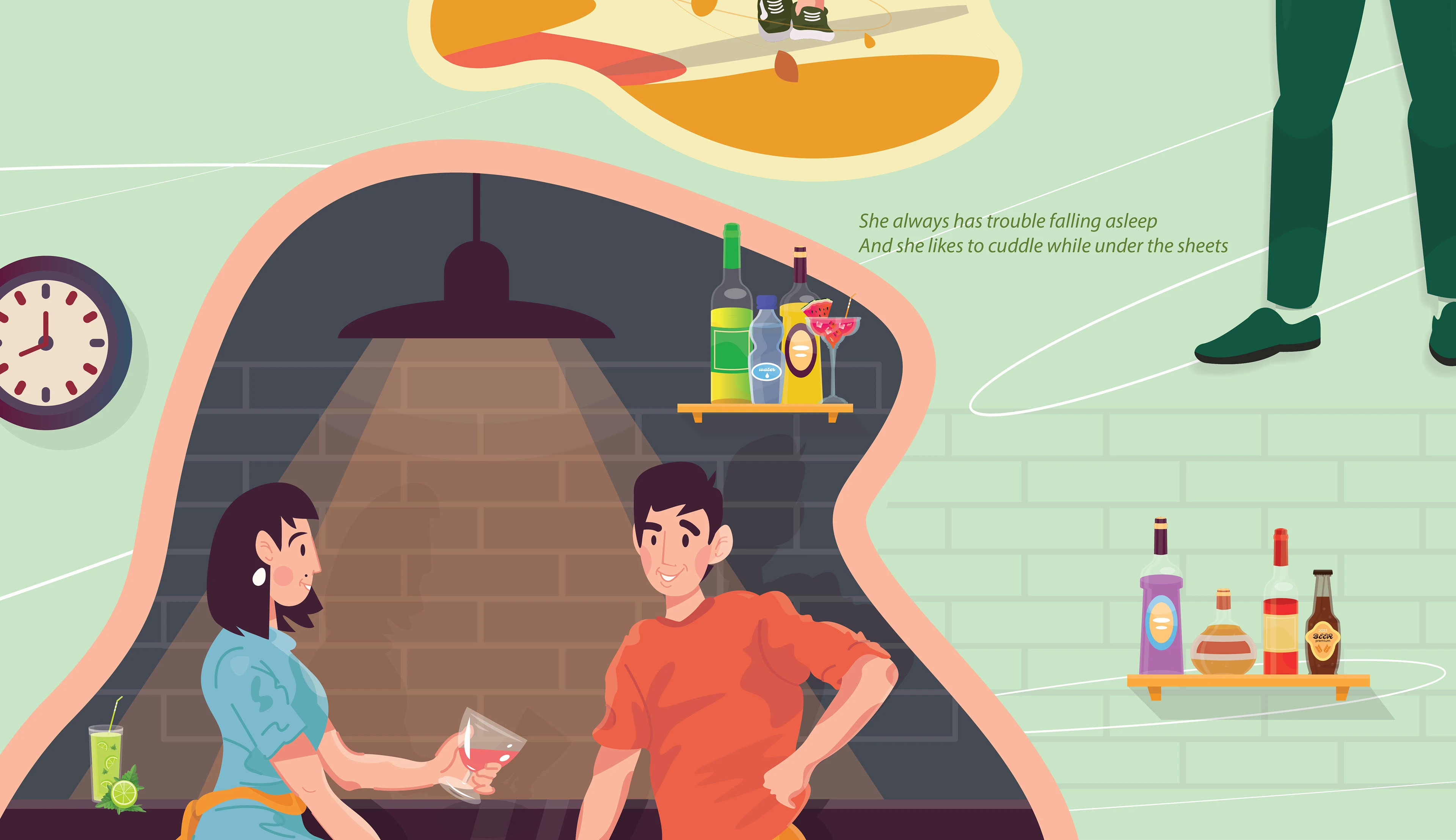 IF YOU LOVE HER /an illustrated romantic story/ — Изображение №4 — Иллюстрация, Графика на Dprofile