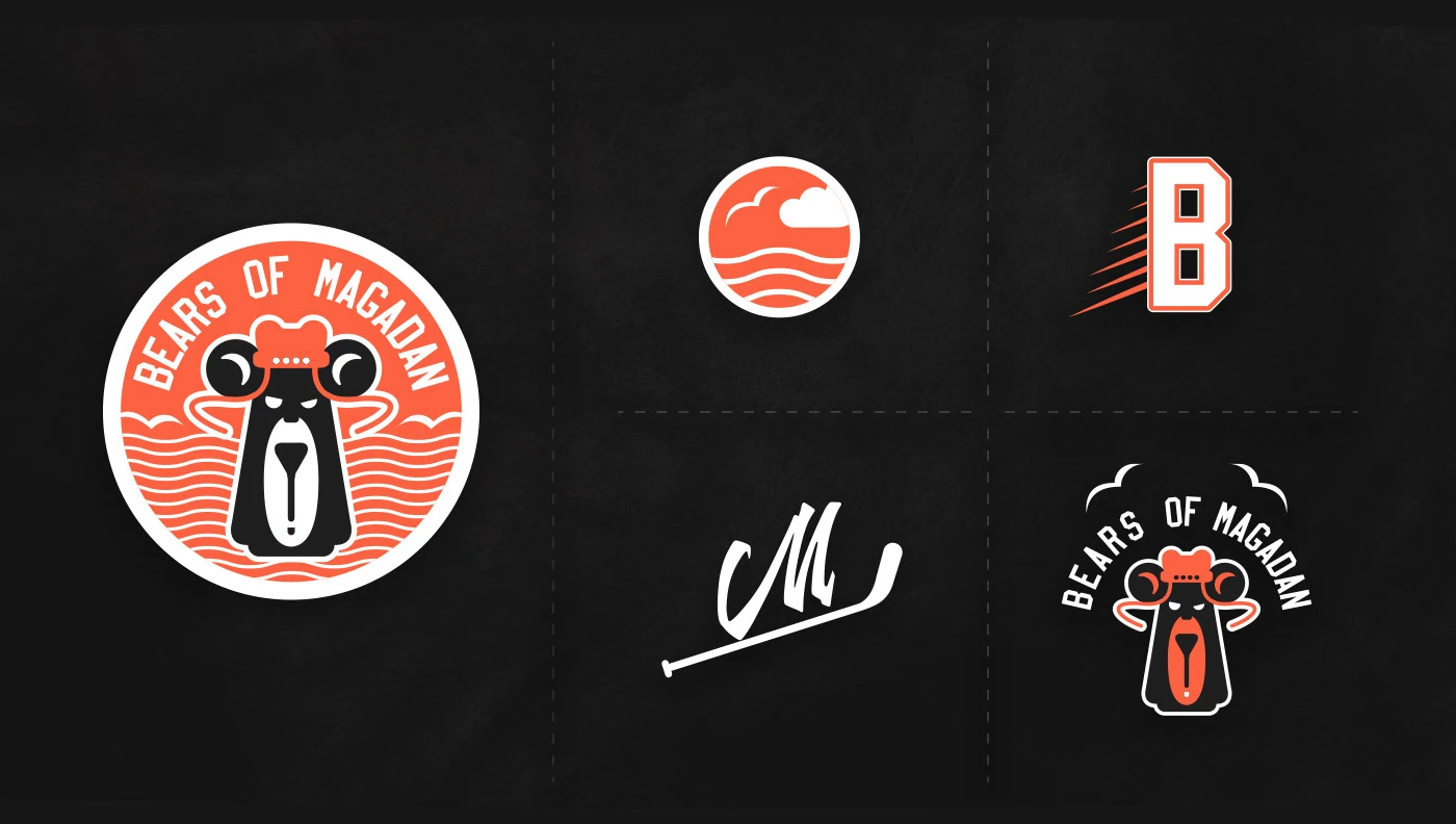 "МАГАДАНСКИЕ МИШКИ / BEARS of MAGADAN" / hockey team design… — Изображение №47 — Брендинг, Графика на Dprofile