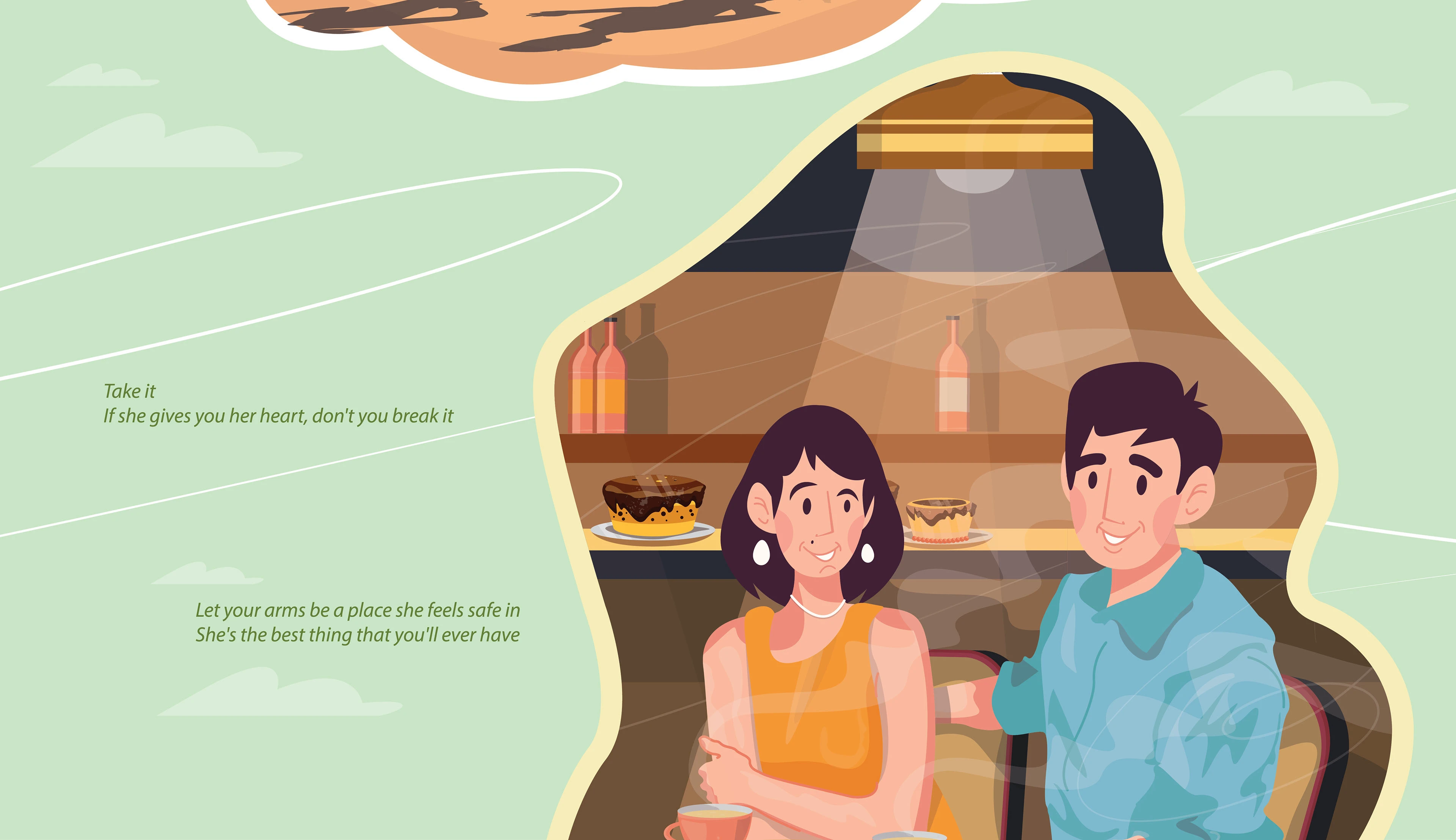 IF YOU LOVE HER /an illustrated romantic story/ — Изображение №31 — Иллюстрация, Графика на Dprofile