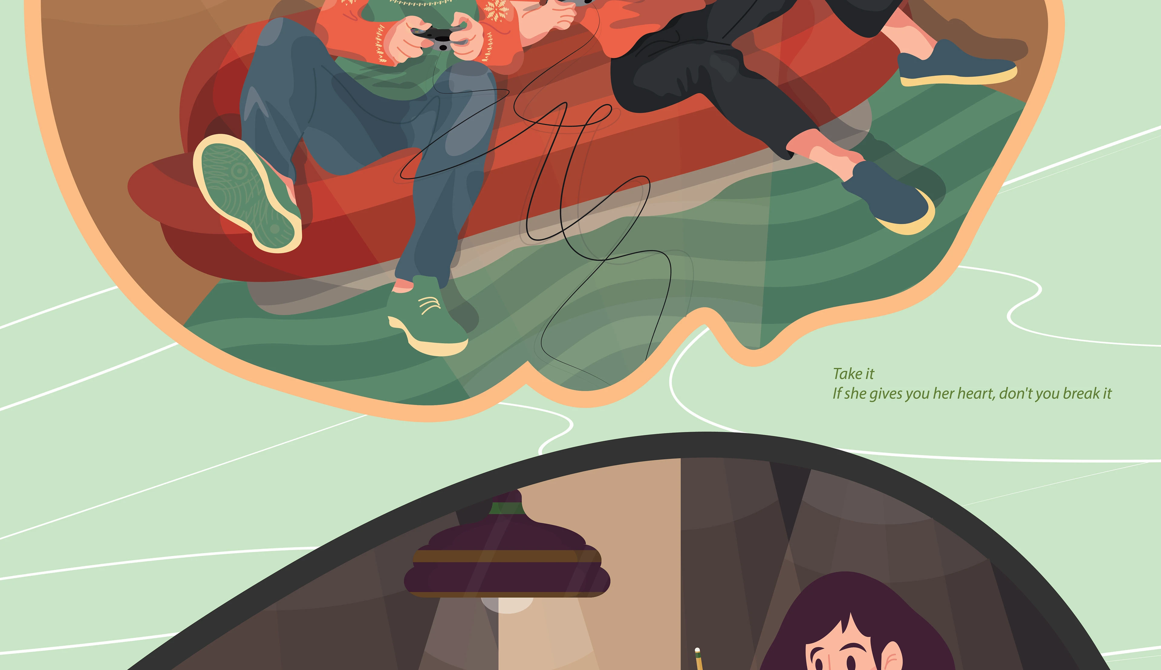 IF YOU LOVE HER /an illustrated romantic story/ — Изображение №18 — Иллюстрация, Графика на Dprofile