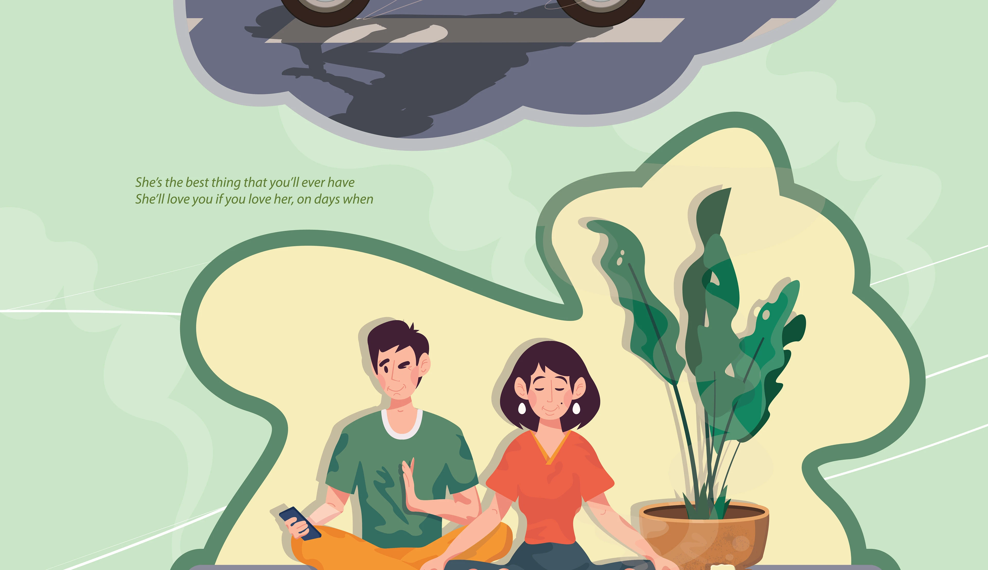 IF YOU LOVE HER /an illustrated romantic story/ — Изображение №11 — Иллюстрация, Графика на Dprofile