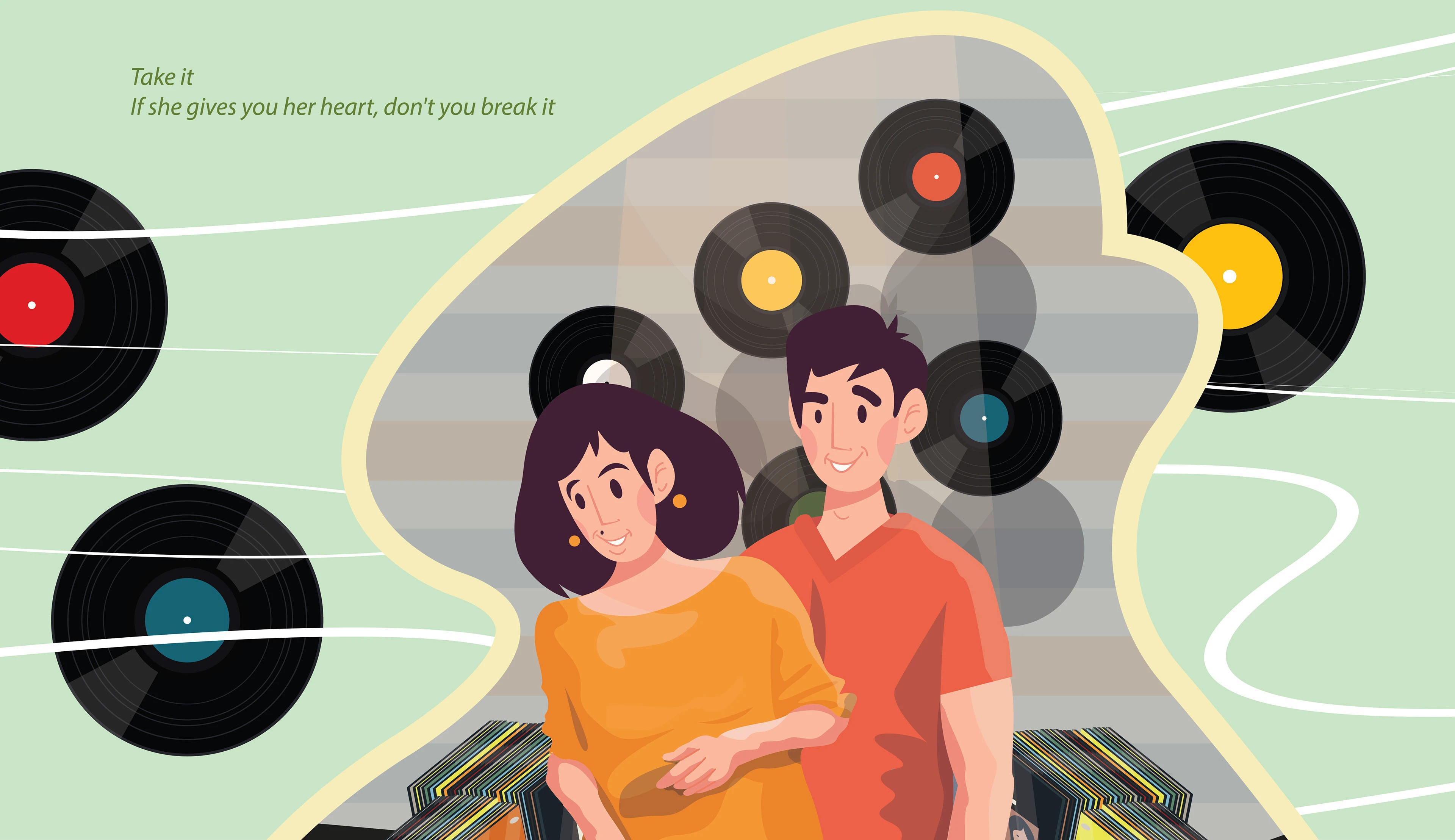 IF YOU LOVE HER /an illustrated romantic story/ — Изображение №28 — Иллюстрация, Графика на Dprofile