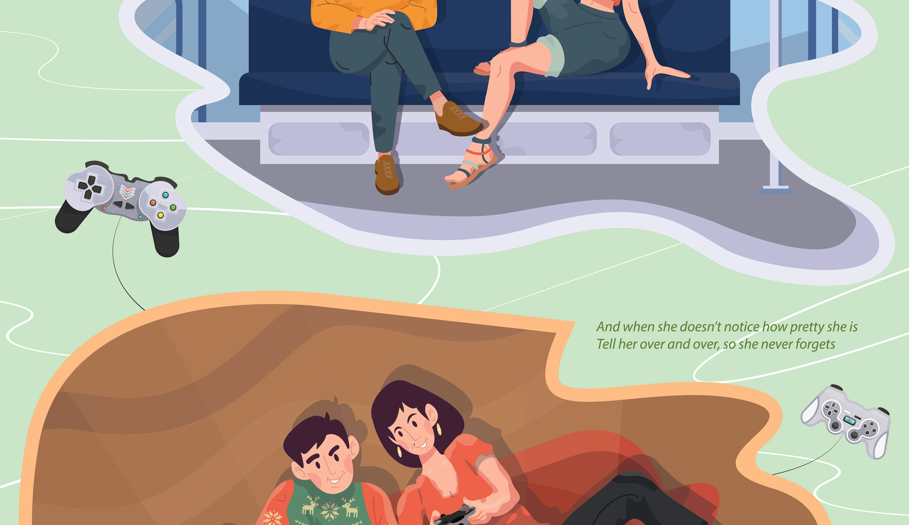 IF YOU LOVE HER /an illustrated romantic story/ — Изображение №17 — Иллюстрация, Графика на Dprofile
